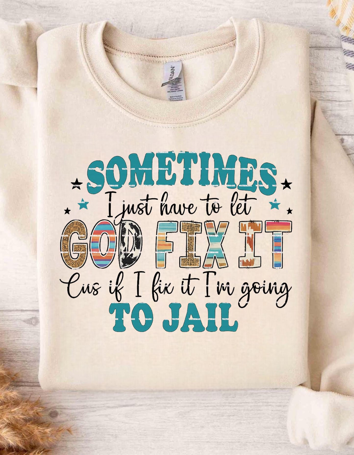 Let God Fix It Shirt design, Funny Christian Tee, Faith Humor, Inspirational God Quote Shirt, Sassy Religious Tee, Spiritual Gift Top Png