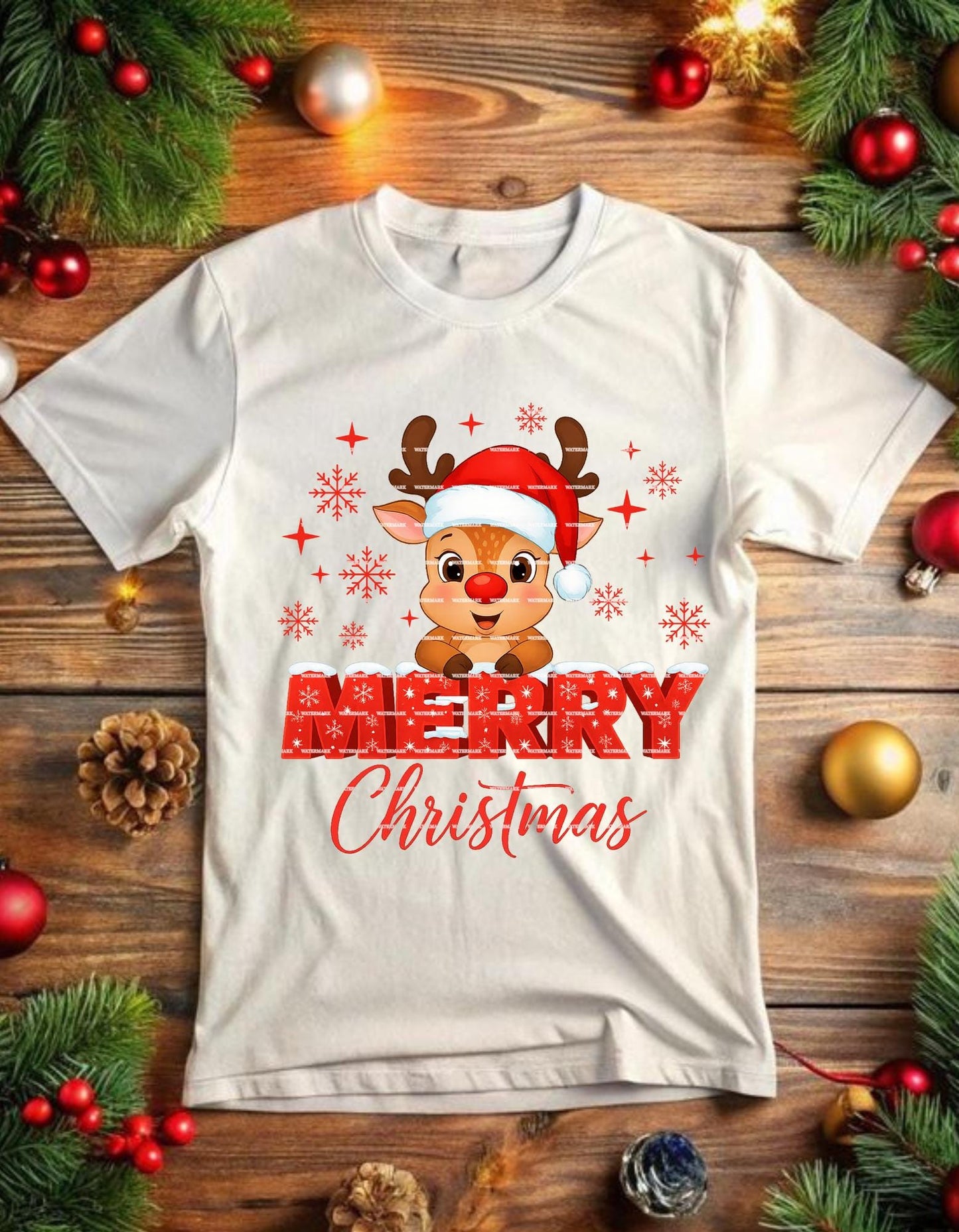 Cute Reindeer Merry Christmas Shirt design, Kids Christmas Tee, Holiday Rudolph Design, Festive Xmas Graphic, Winter Season T-Shirt ideas