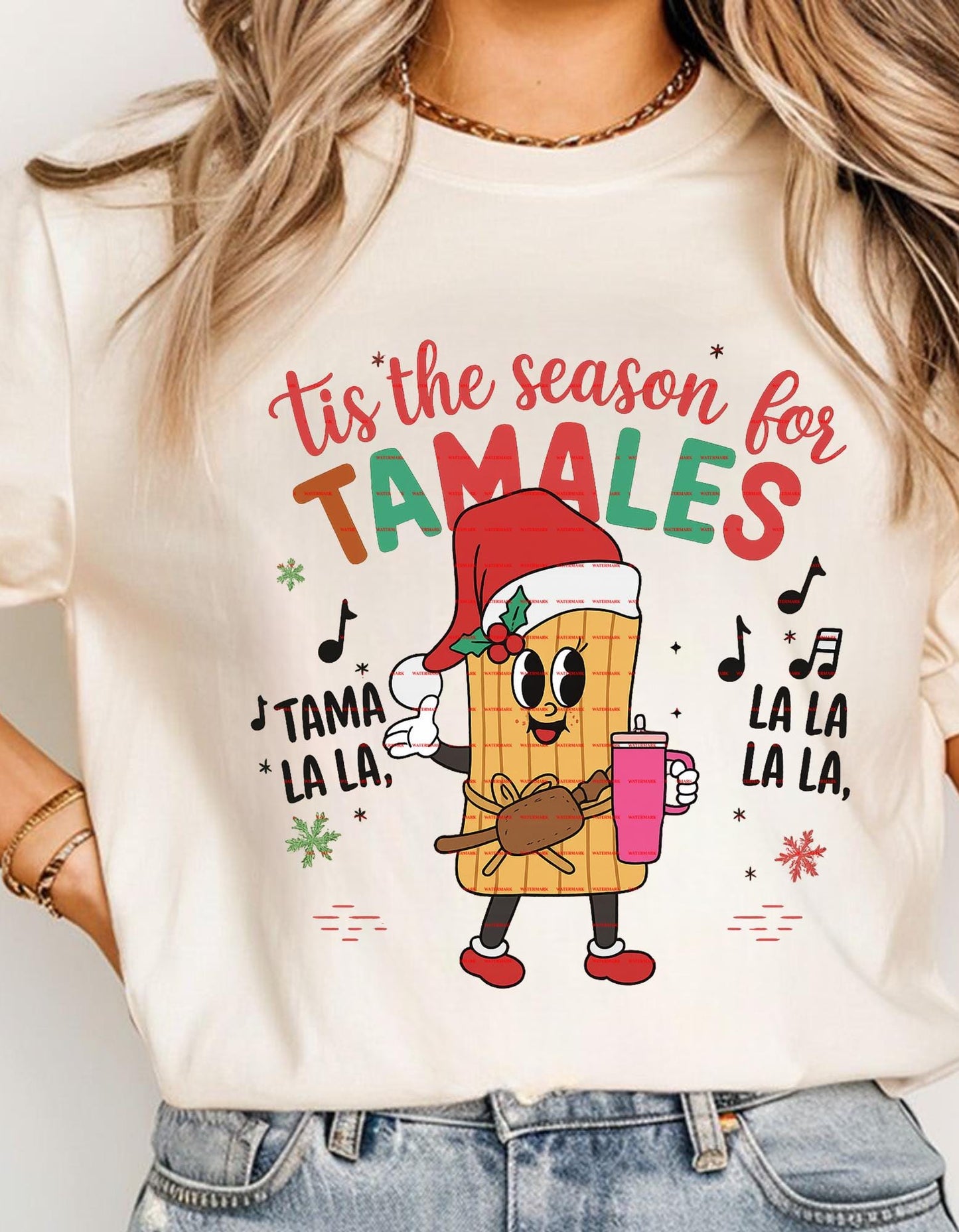 Tis the Season for Tamales PNG, Funny Mexican Christmas Shirt Design, Cute Holiday Food Sublimation, Festive Latino Xmas Clipart Download