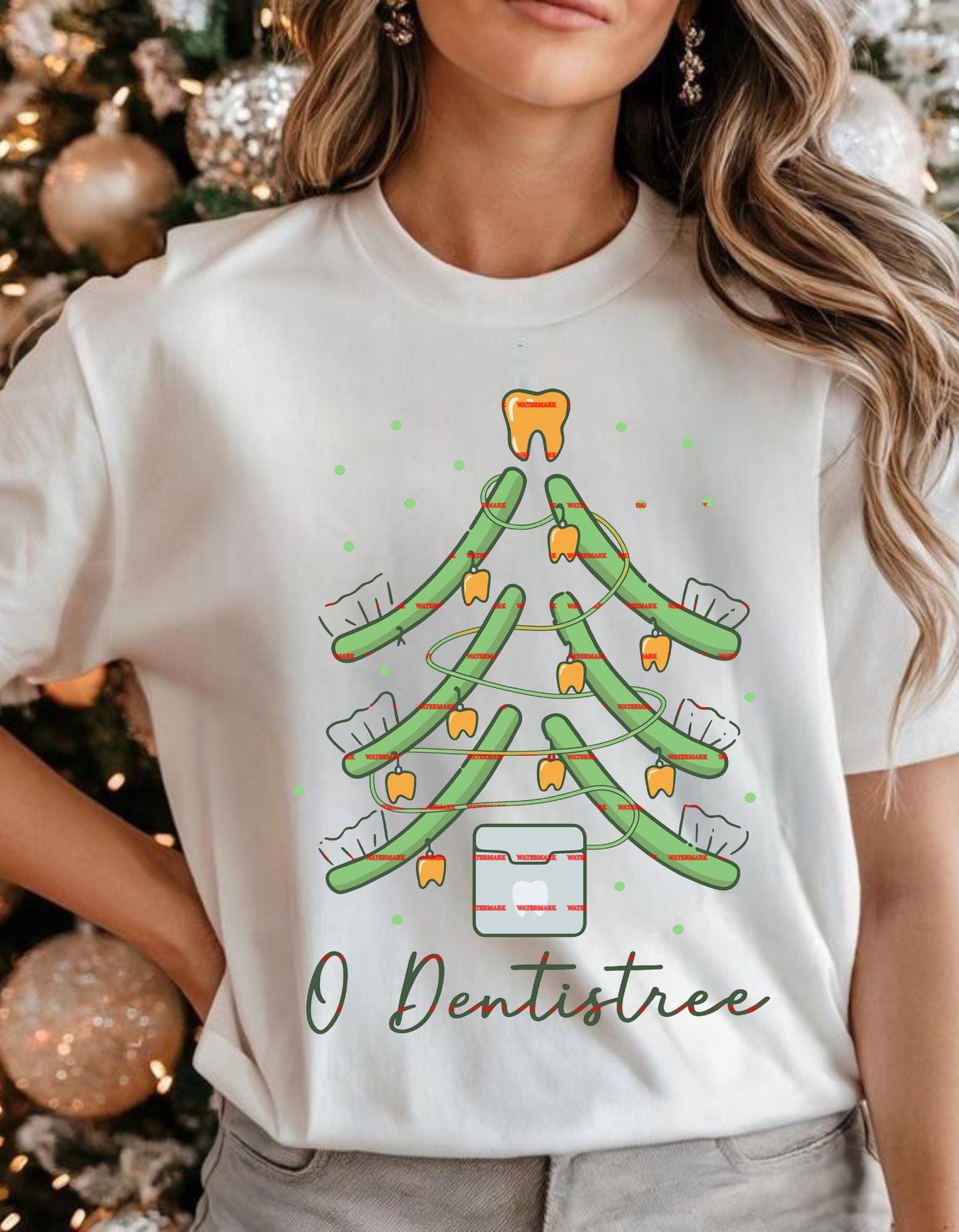 Funny O Dentistree Christmas Dentist Shirt design, Dental Hygienist Holiday Tooth Tree, Dental Assistant Xmas Humor, Gift for Dentists