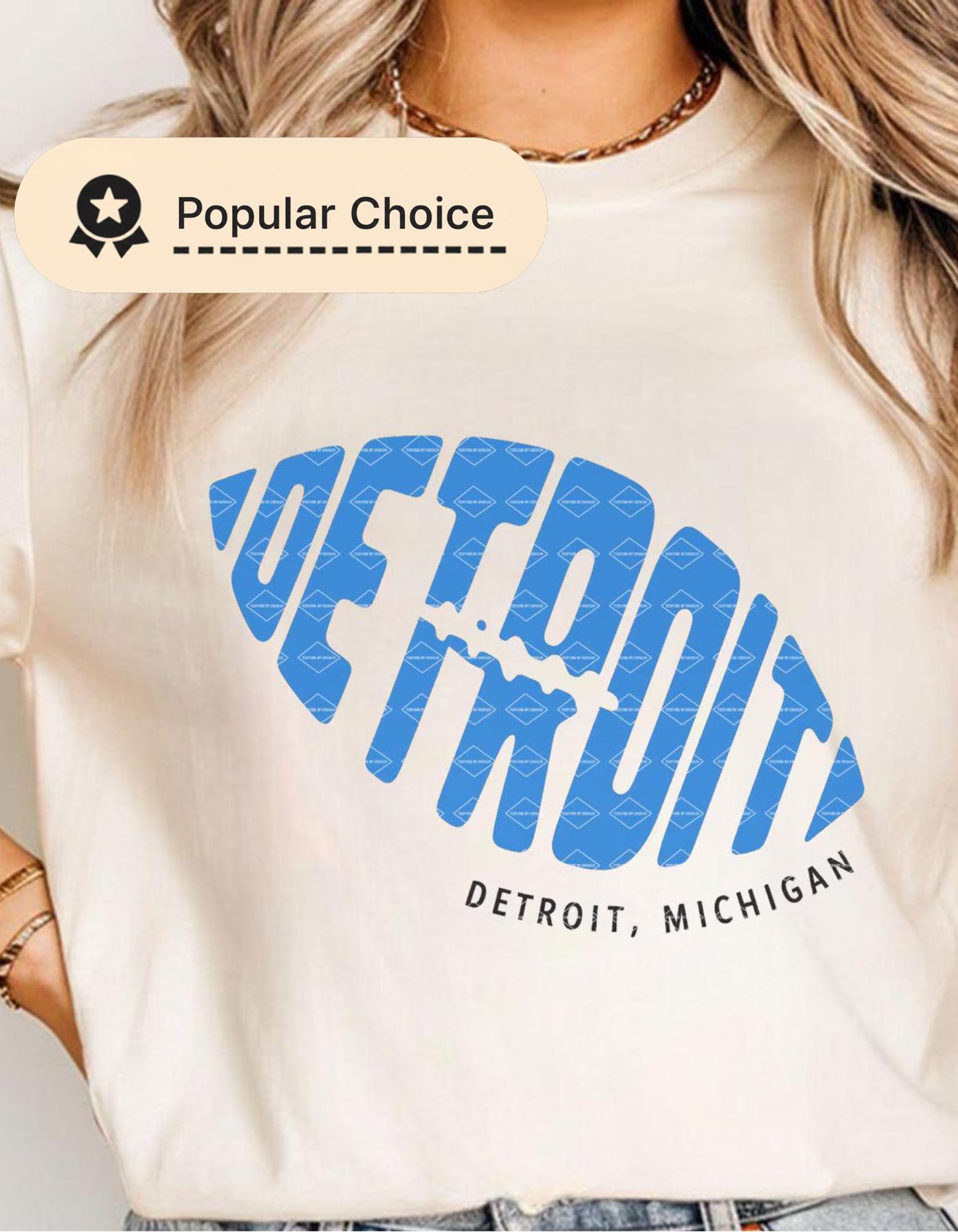 Detroit Football T-Shirt PNG Michigan Sports Fan Gift Game Day Graphic design Shirt for Football Lovers PNG