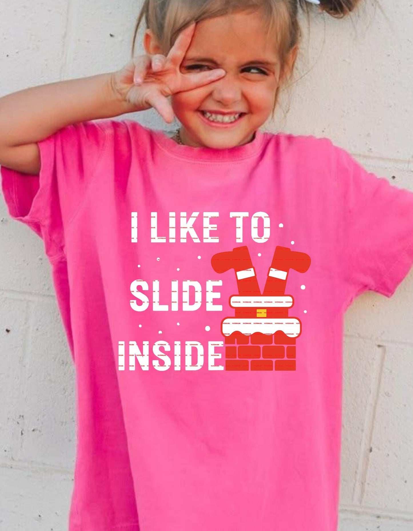 Funny Santa Chimney Shirt Design I Like to Slide Inside Christmas Humor Tee Naughty Santa Printable Digital File Santa Stuck in Chimney PNG