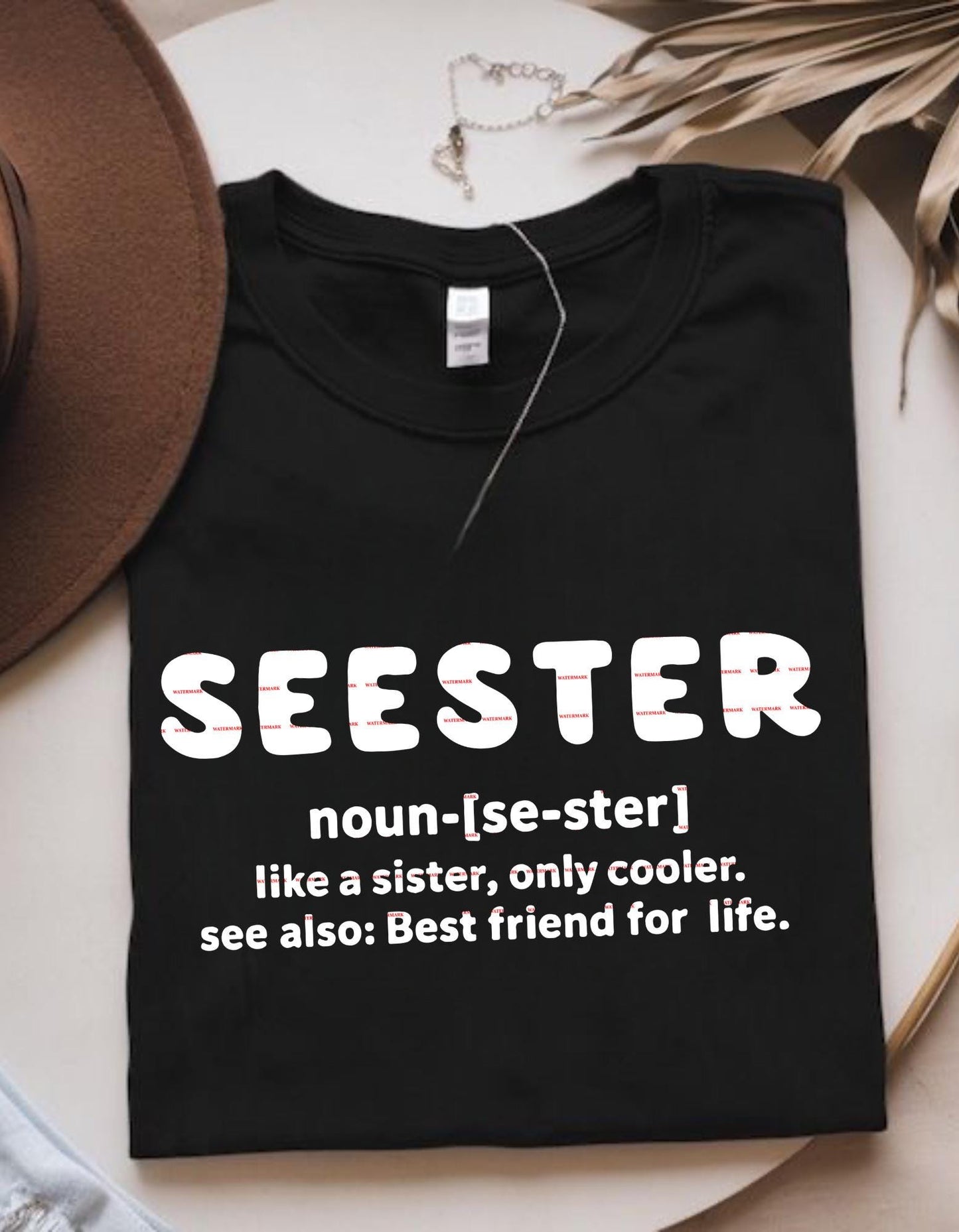 Seester Definition Shirt for Sister Svg file, Funny Sister Gift, Best Friend for Life Tee, Cool Sister Matching Outfit, Cute Seester Quote