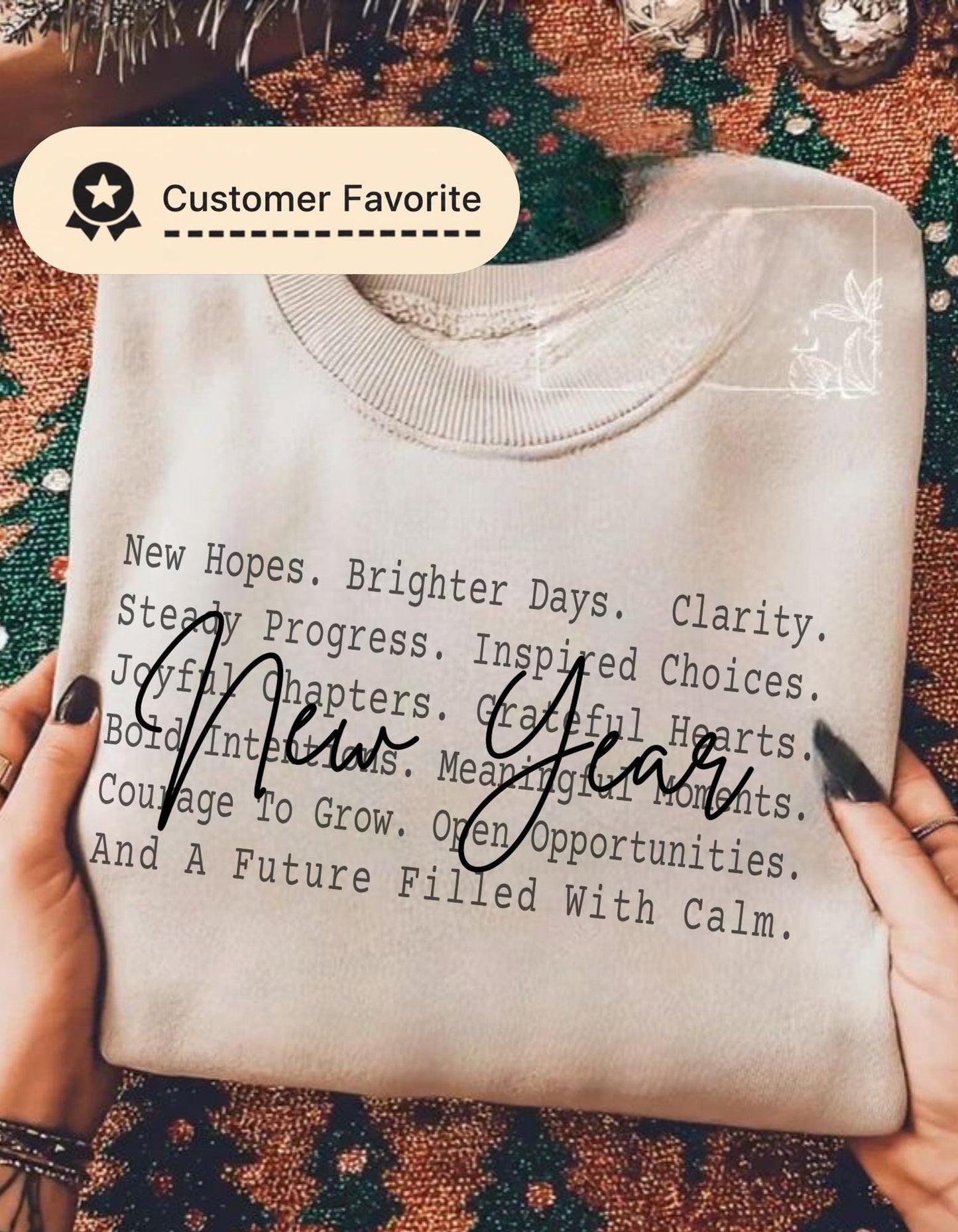 New Year Aesthetic Text Shirt Png file, Fresh Start Positive Words Tee, New Beginnings Motivation Design, Inspirational Minimal Quote Shirt