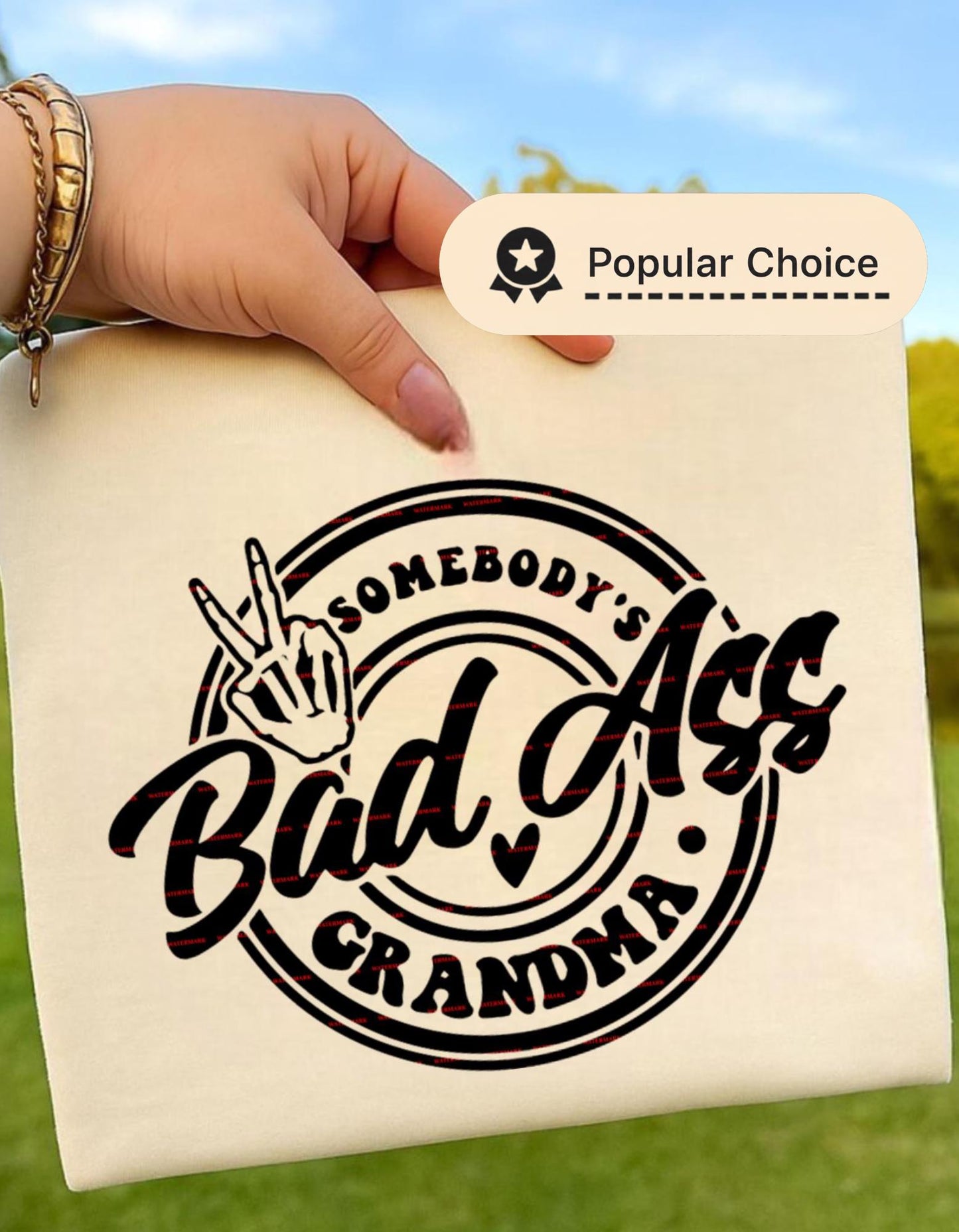 Somebody Bad Ass Grandma SVG, Cool Grandma Shirt Design, Retro Badge Style PNG, Funny Grandma Badge Logo SVG, Nana Design, Digital Download