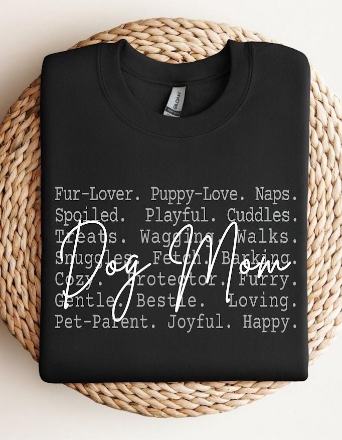 Dog Mom Aesthetic Text Shirt design, Fur Mama Graphic Tee, Cute Pet Lover Words Design, Cozy Puppy Love Quote Shirt for Women, Doggy design