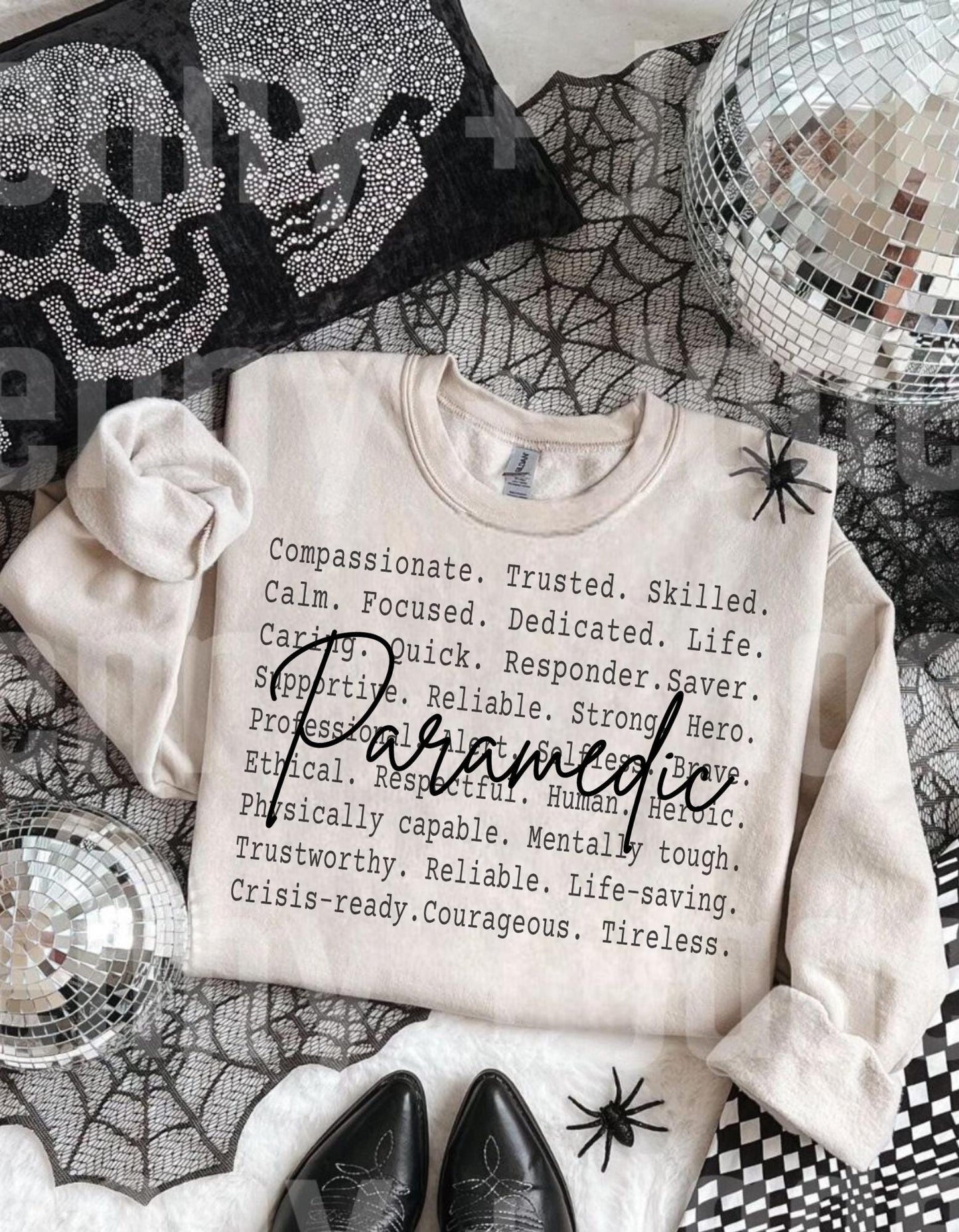 Paramedic Definition Shirt, Brave First Responder Text Design, EMS Hero Apparel, Life Saving Professional Tee, Healthcare worker gift