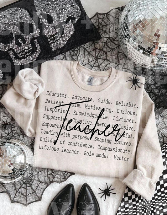 Teacher Definition Shirt design, Proud Gift for Teacher, Classroom Motivation Quote, Typography Text Design,