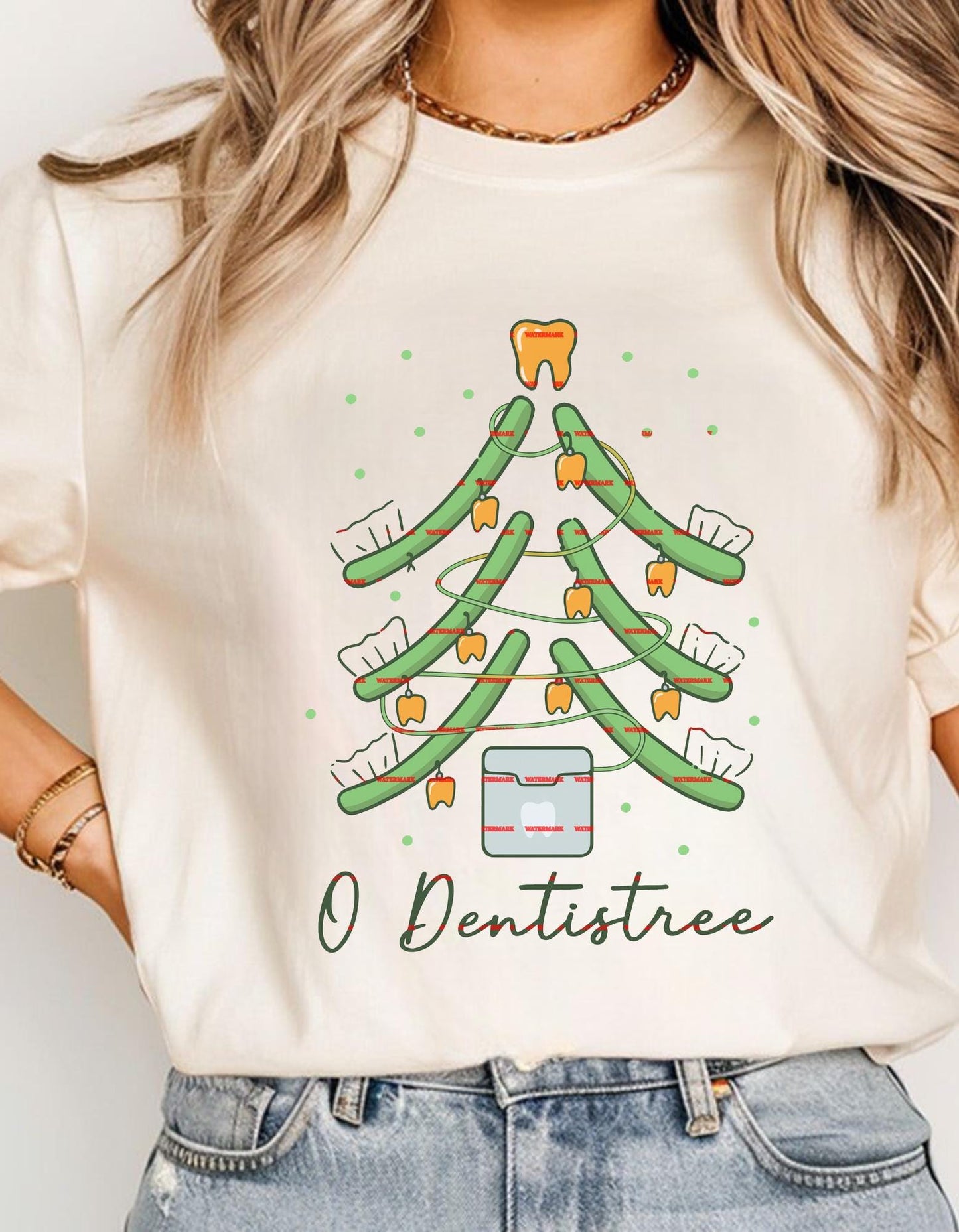 Funny O Dentistree Christmas Dentist Shirt design, Dental Hygienist Holiday Tooth Tree, Dental Assistant Xmas Humor, Gift for Dentists