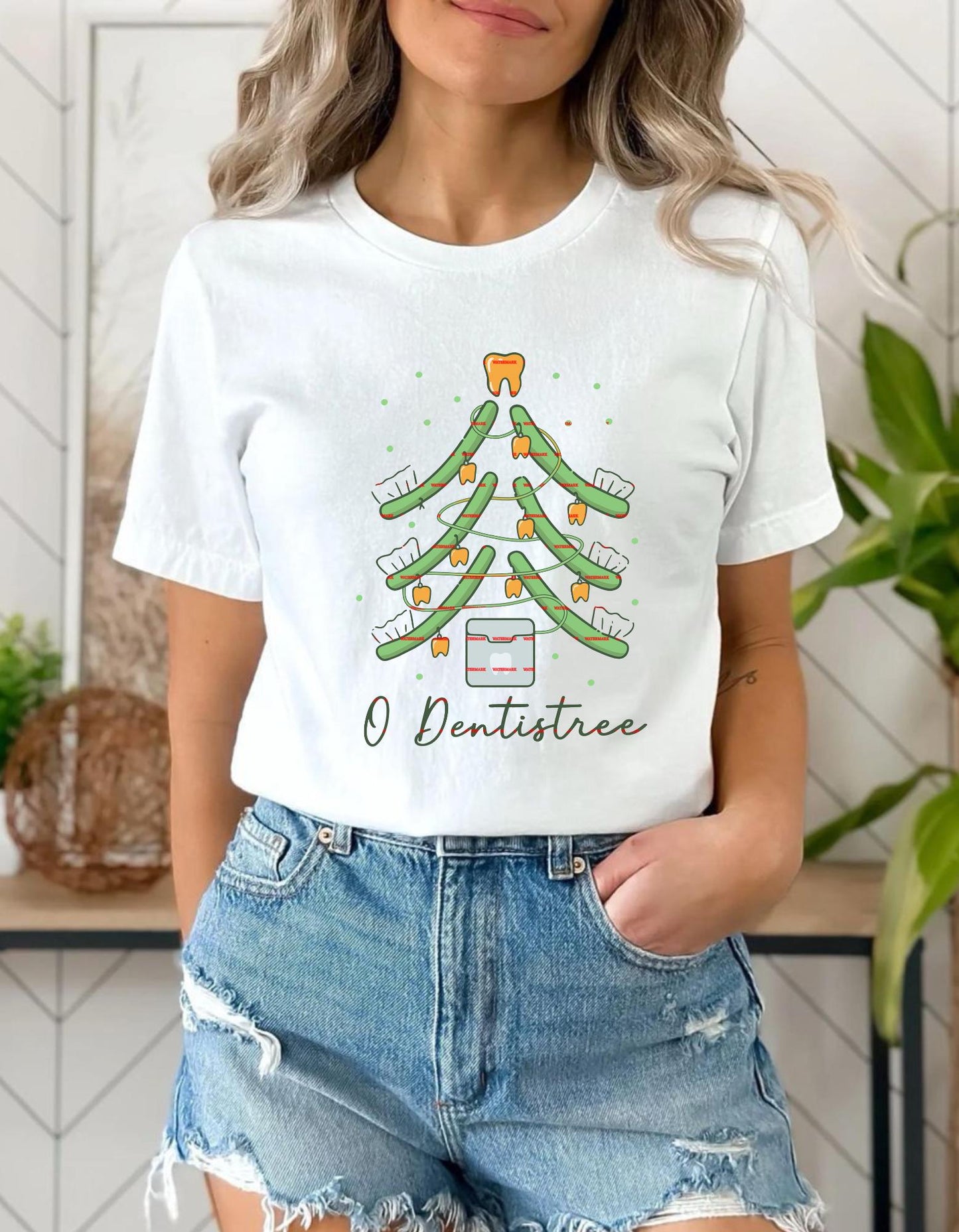 Funny O Dentistree Christmas Dentist Shirt design, Dental Hygienist Holiday Tooth Tree, Dental Assistant Xmas Humor, Gift for Dentists