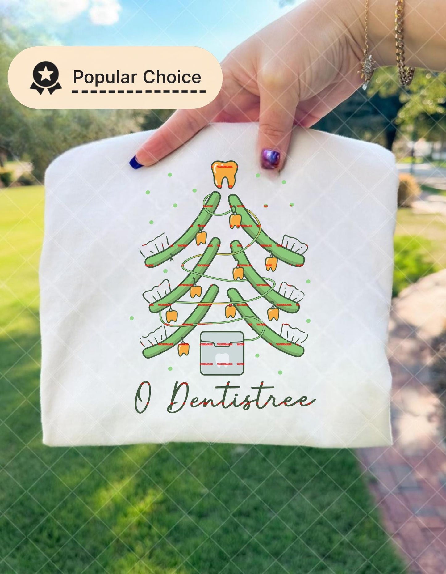 Funny O Dentistree Christmas Dentist Shirt design, Dental Hygienist Holiday Tooth Tree, Dental Assistant Xmas Humor, Gift for Dentists