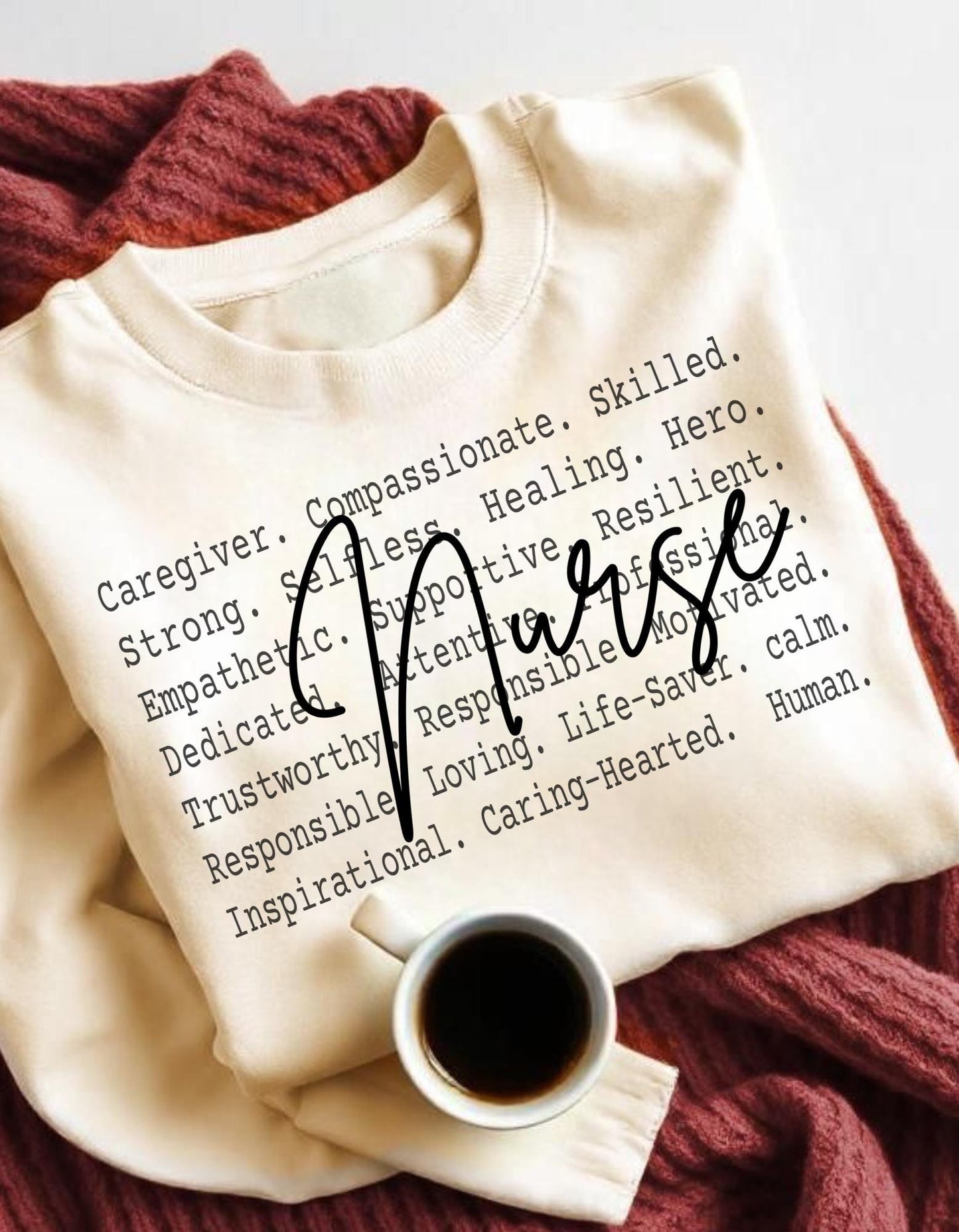 Nurse Shirt Text Design, Nurse Appreciation Apparel, Healthcare Hero Inspirational Quote, Gift for nurse, Nurse life tee, Nurse Png file