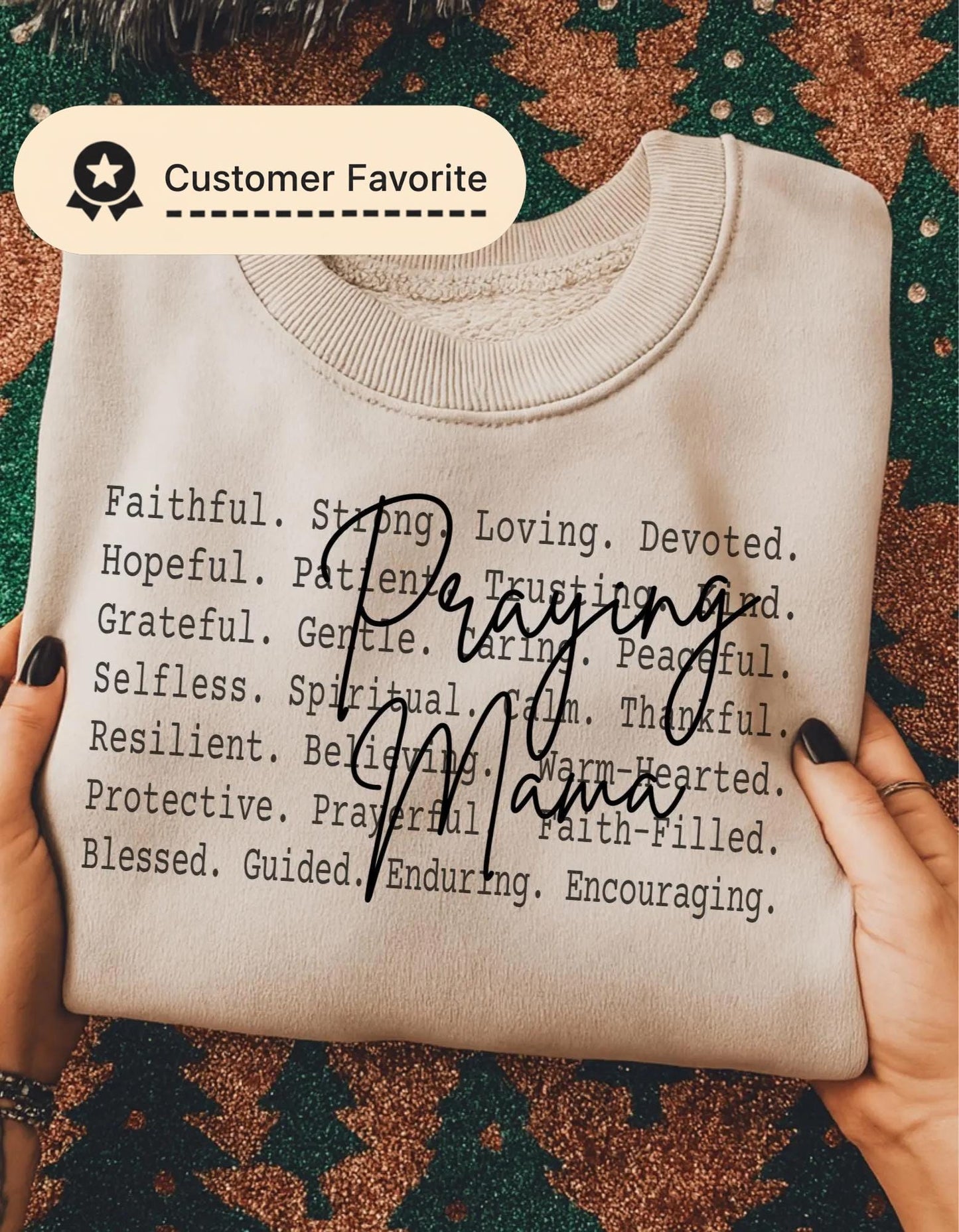 Praying Mama Shirt design, Faith Filled Motherhood Design, Christian Mom Inspirational Text, Religious Mama Apparel, Mama gift, Best mom tee