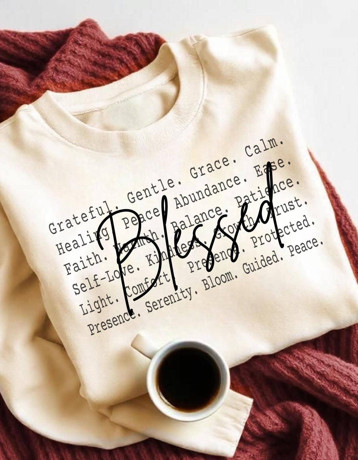 Grateful Mindset Words Tee,Blessed Aesthetic Text Shirt,Calm Faith, Positive Energy Minimal Shirt ideas, Sassy png svg