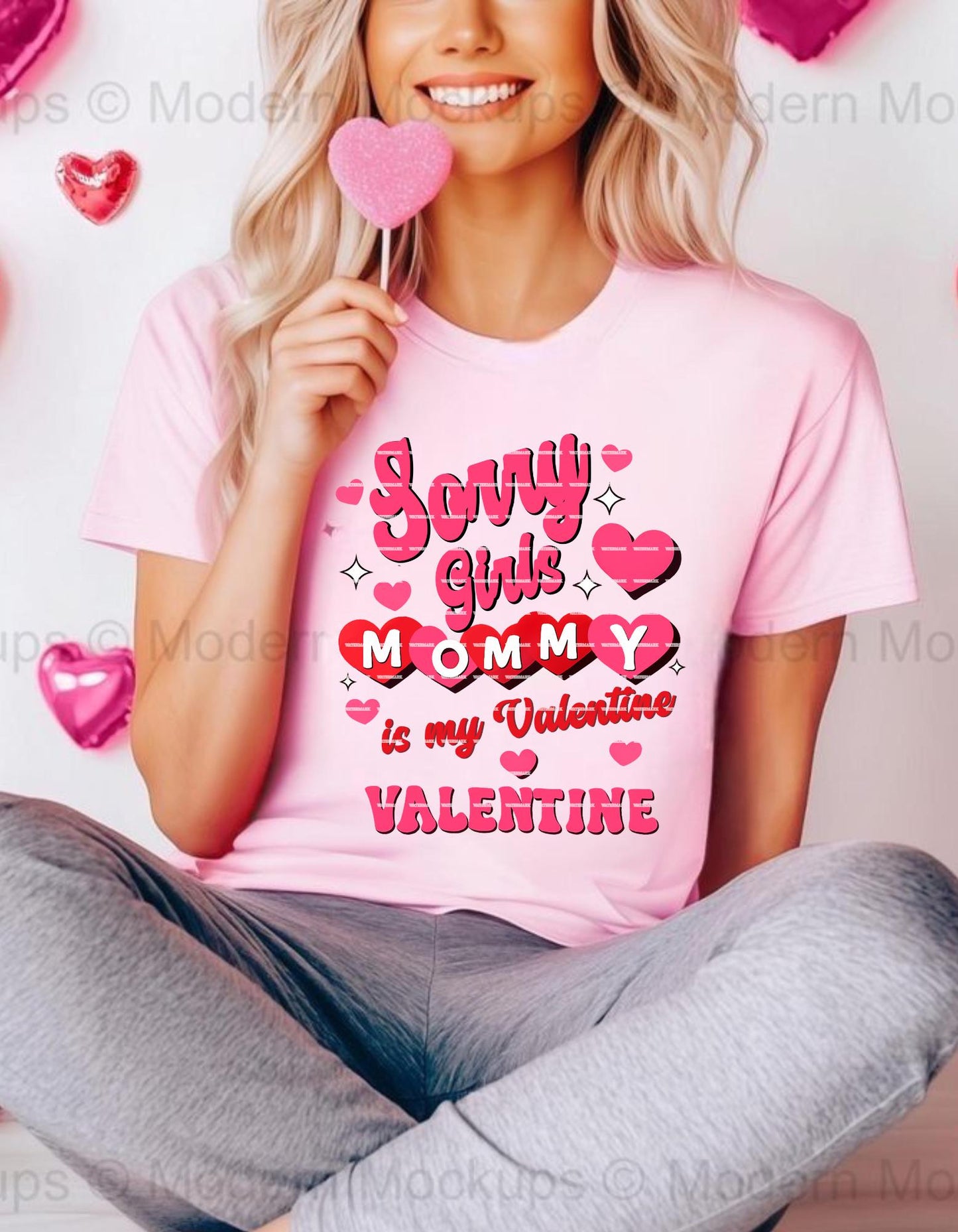 Sorry Girls Mommy Is My Valentine PNG, Funny Valentine Quote Design, Mommy Valentine Shirt PNG