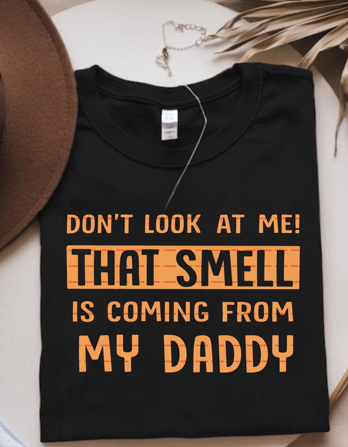 Funny Baby Onesie Daddy Joke design, Dont Look at Me That Smell Is From My Daddy, Humor Baby Bodysuit Gift, Baby rhomper design, Newborn png