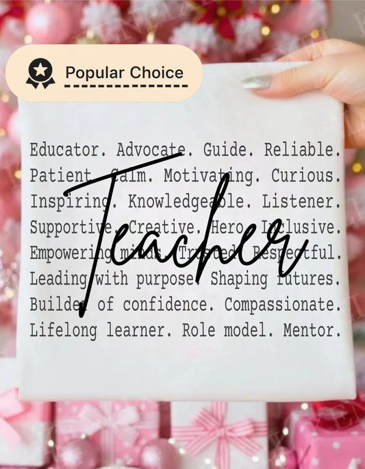 Teacher Definition Shirt design, Proud Gift for Teacher, Classroom Motivation Quote, Typography Text Design,
