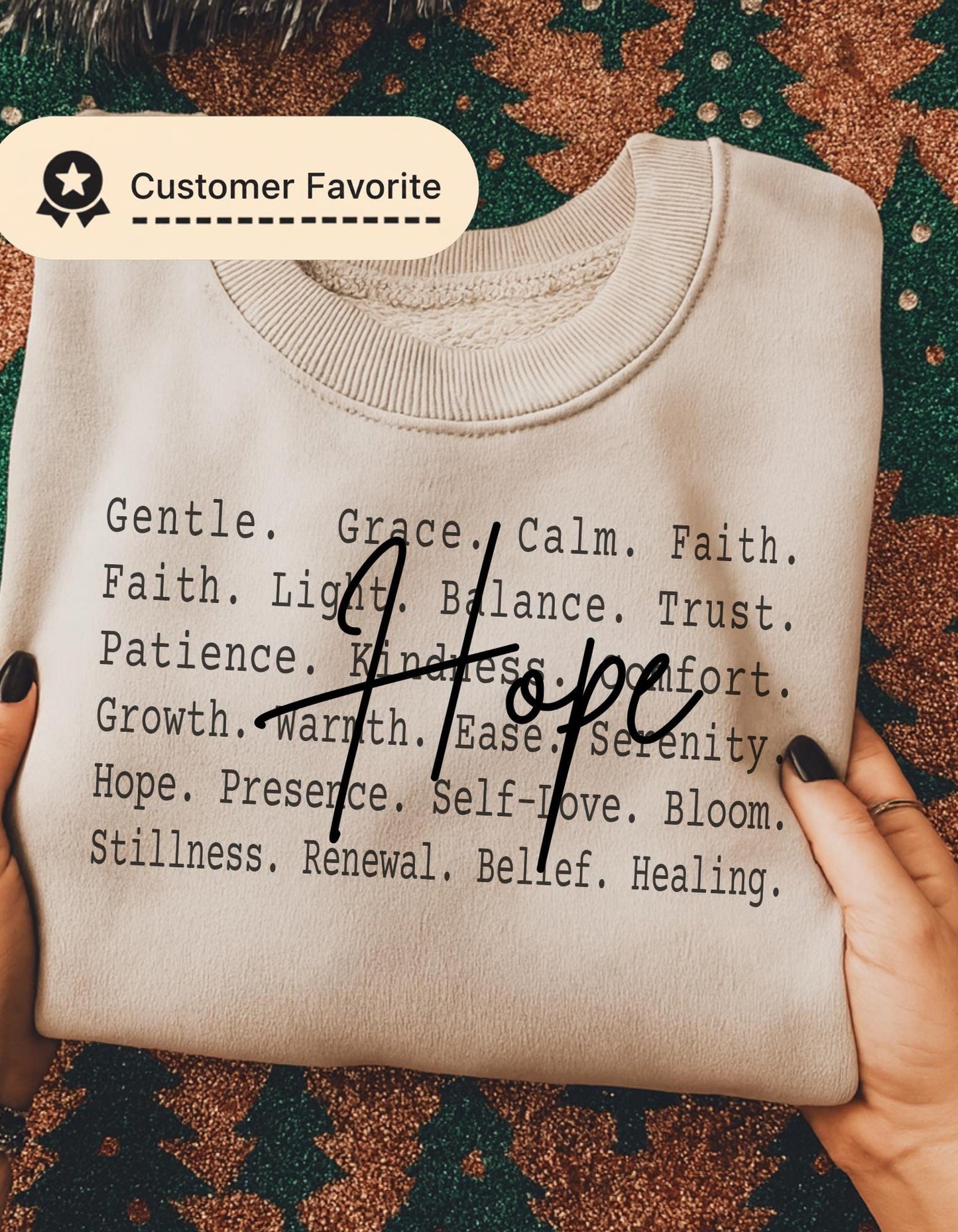 Hope Aesthetic Text Shirt Png file, Calm Healing Words Tee design, Gentle Faith Motivation Quote Design, Peaceful Mindset Minimal Shirt file
