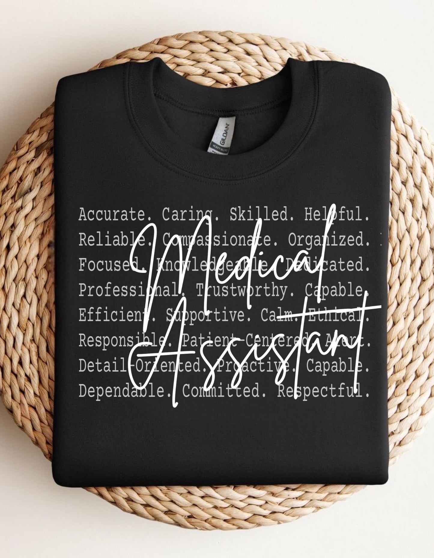 Clinical Professional Design, Medical Assistant Shirt text design, Healthcare worker Png file, Healthcare Support Quote MA .
