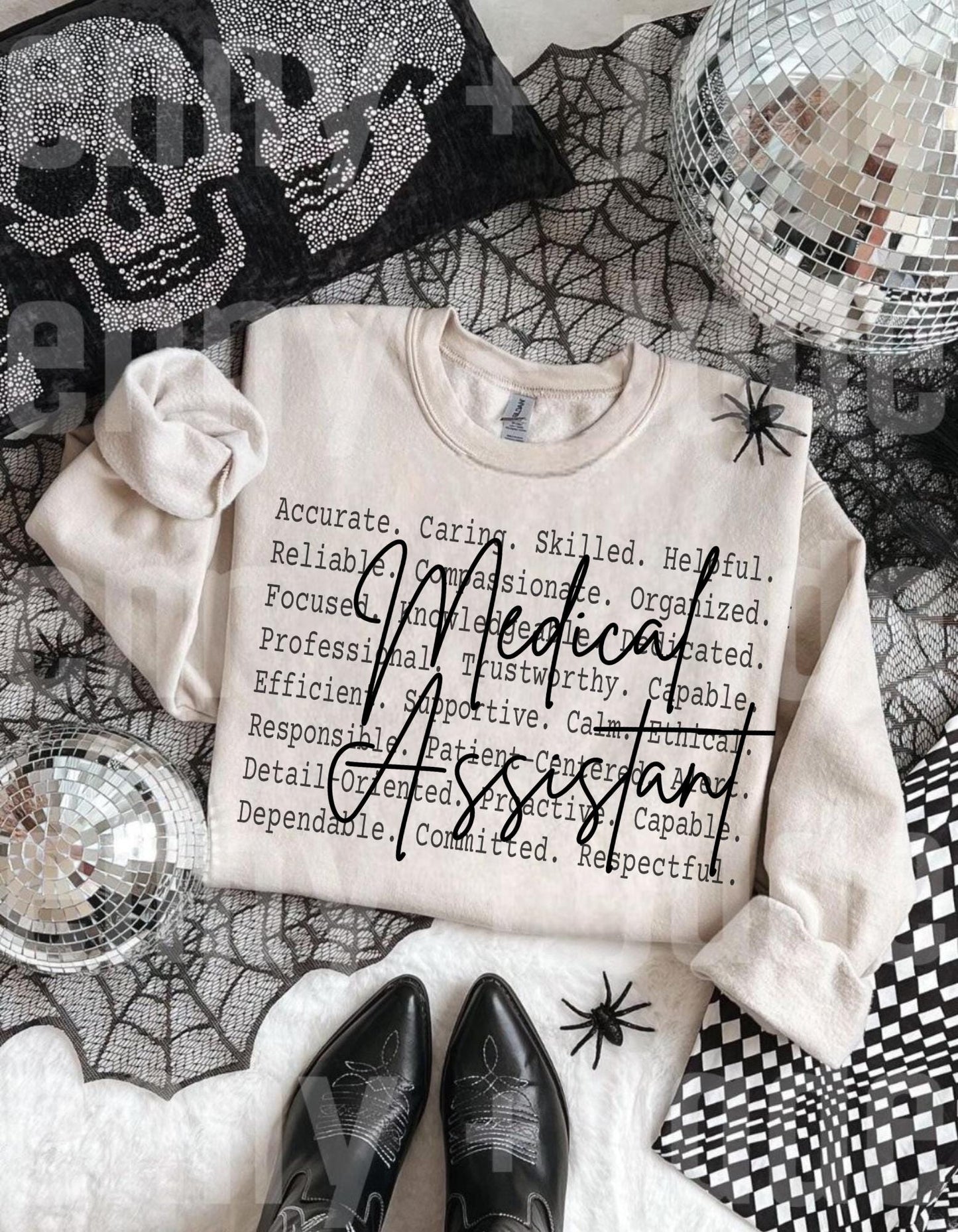 Clinical Professional Design, Medical Assistant Shirt text design, Healthcare worker Png file, Healthcare Support Quote MA .