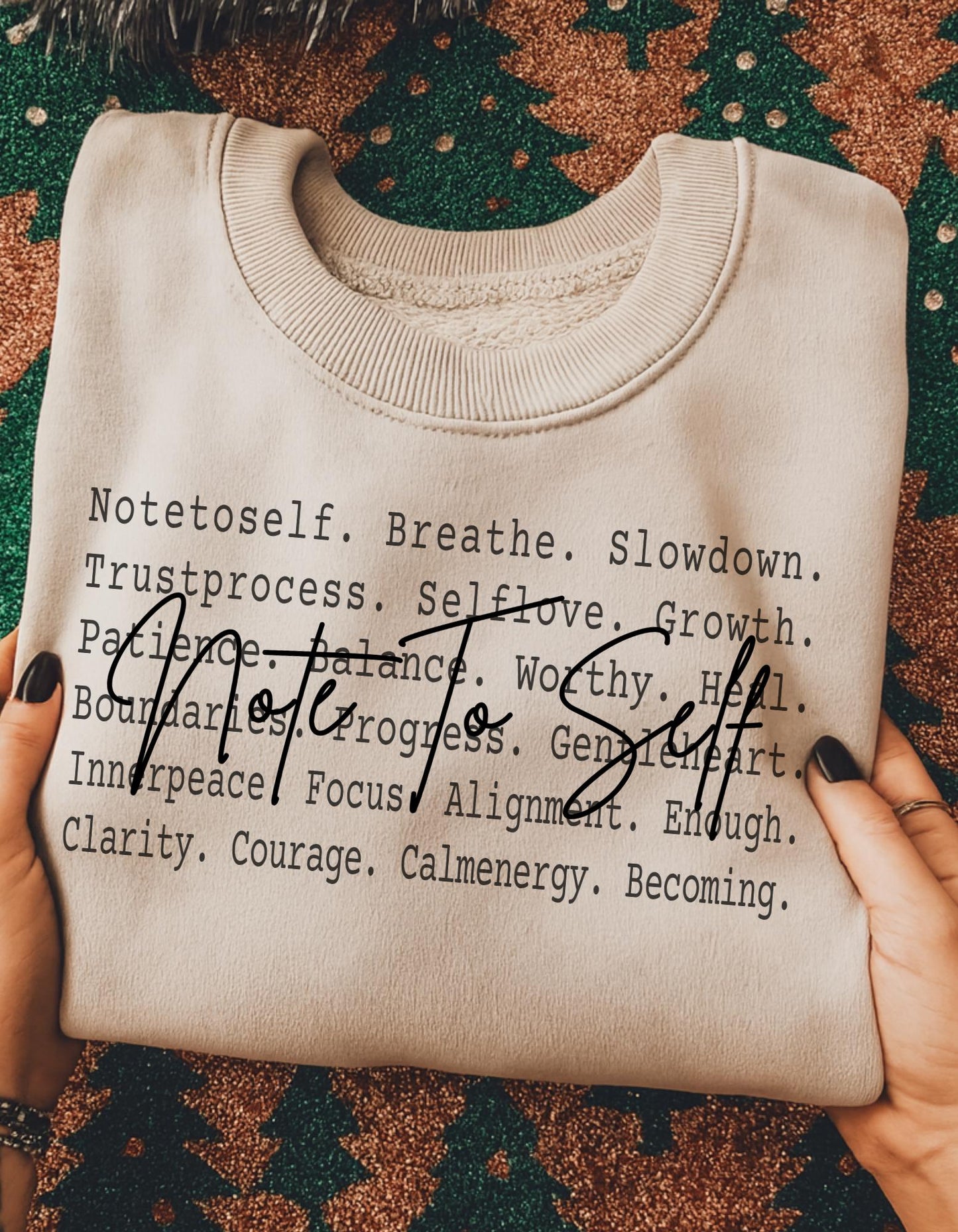 Note to Self Inspirational Quote PNG, Text shirt design, Self Care Wall Art set Printable, Motivational Digital Download, Inspirational Png