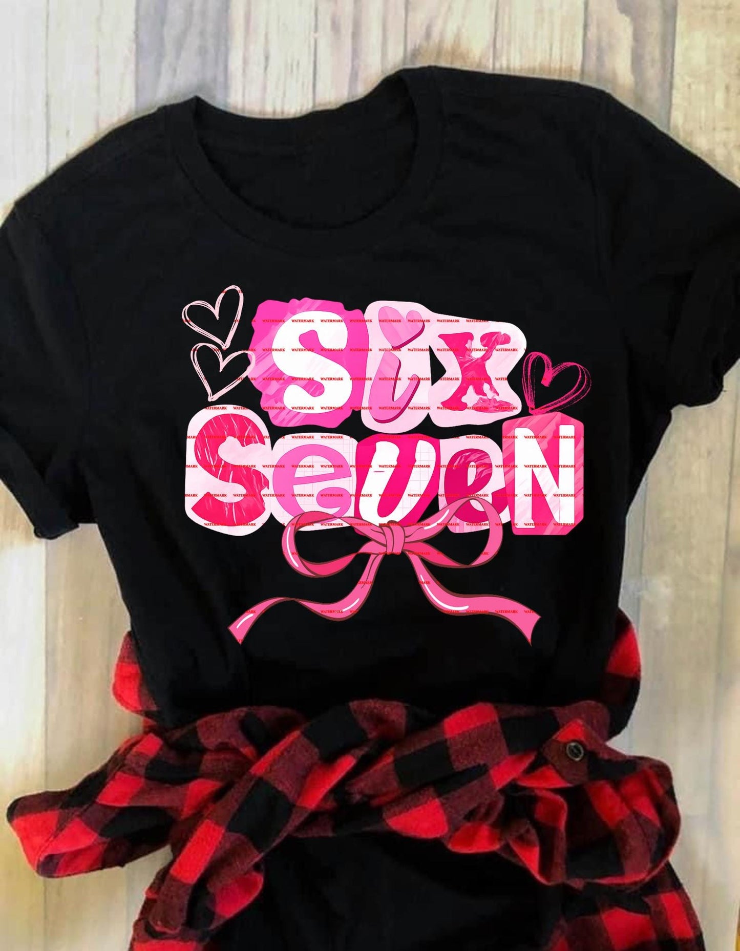 Six Seven funny Birthday Shirt Png file, 6th Birthday Outfit Girl, Cute Pink Birthday Sweatshirt, Kids Birthday Shirt, Girl Seven Shirt Png