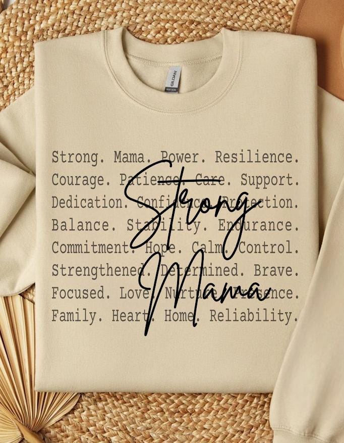 Strong Mama Definition Shirt design, Loving Mama Text Design ideas, Family Grandma Sweatshirt, Cozy Heartfelt Mam Gift Apparel, Gift for mom