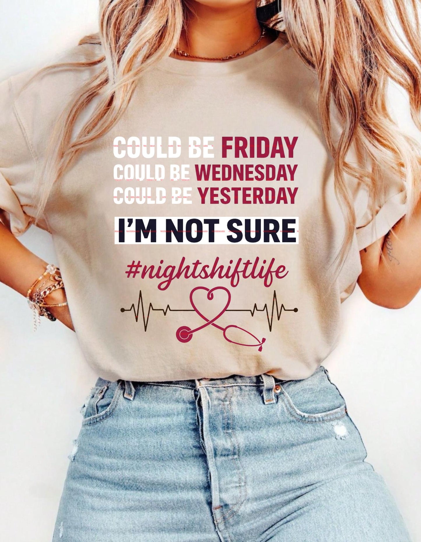 Night Shift Nurse PNG, Could Be Friday Funny Quote, Funny Nurse Sublimation PNG, Medical Humor Shirt Graphic Nightshift Life Nurse Design.