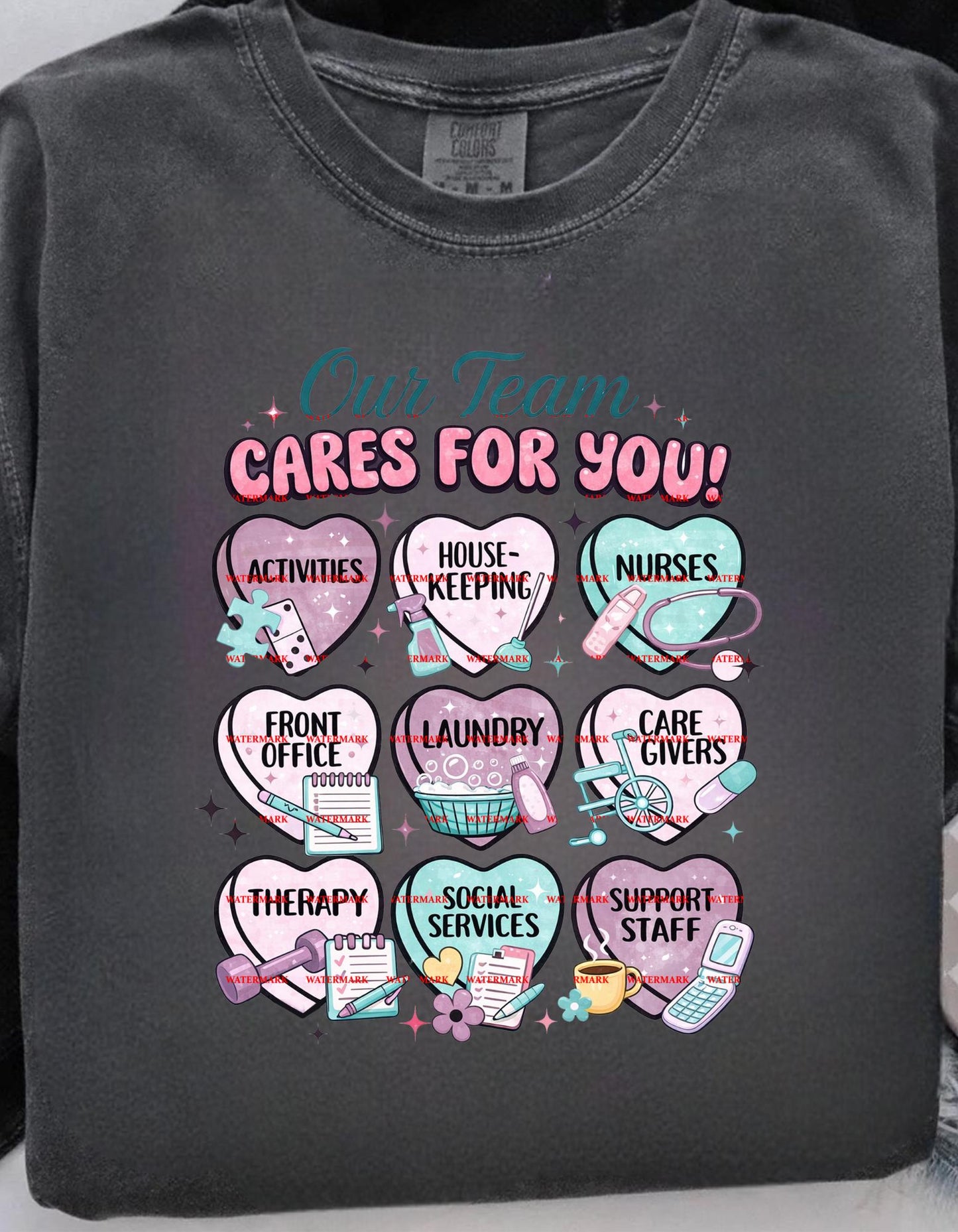 Our Crew Loves Caring For You PNG, Nurse Appreciation Design, CNA Healthcare Staff Graphic, Medical Team Shirt, Cricut Cut File Nursing life
