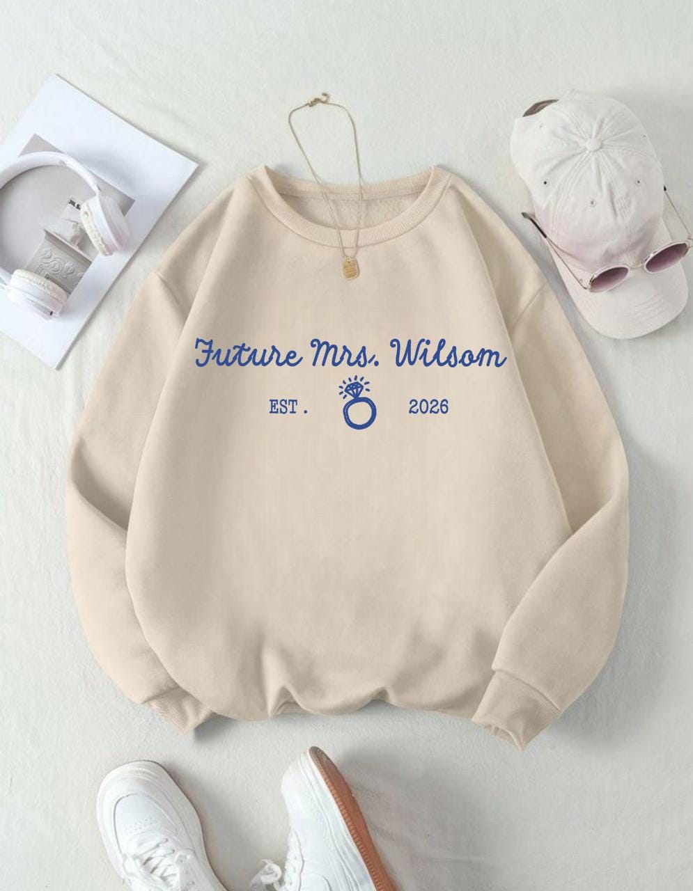 Future Mrs Png, Personalized Bride Sweatshirt Design Est 2026, Engagement Wedding Last Name PNG Cricut Cut File, Bride to be png