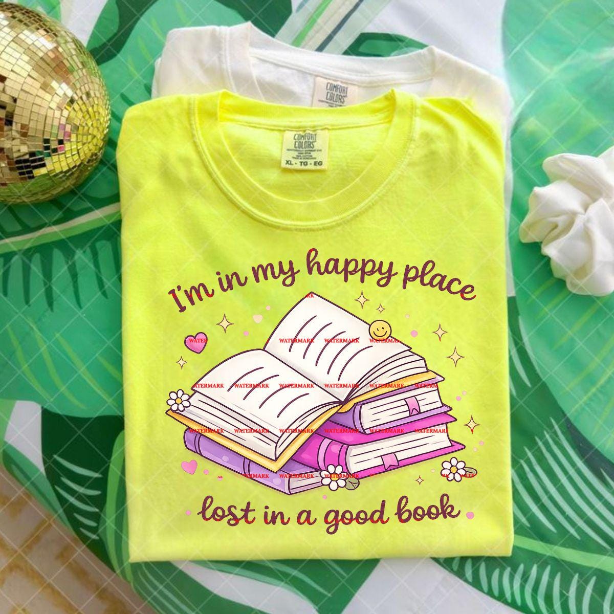 I’m In My Happy Place Lost In A Good Book Shirt Png file, Cute Reading Quote Book Lover Gift, Cozy Reader Aesthetic, Book nerd, Booktrovert