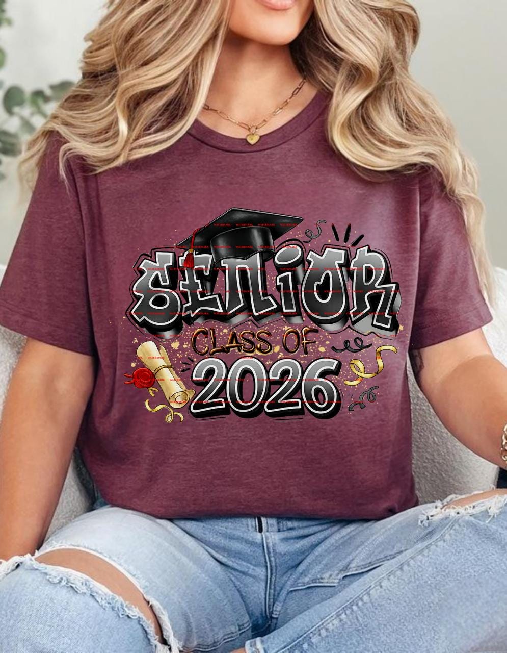 Senior Class of 2026 PNG 2026, Graduation Design, High School Senior Shirt Png, Grad shirt, Sports Senior Apparel, Png, Graduation Cap