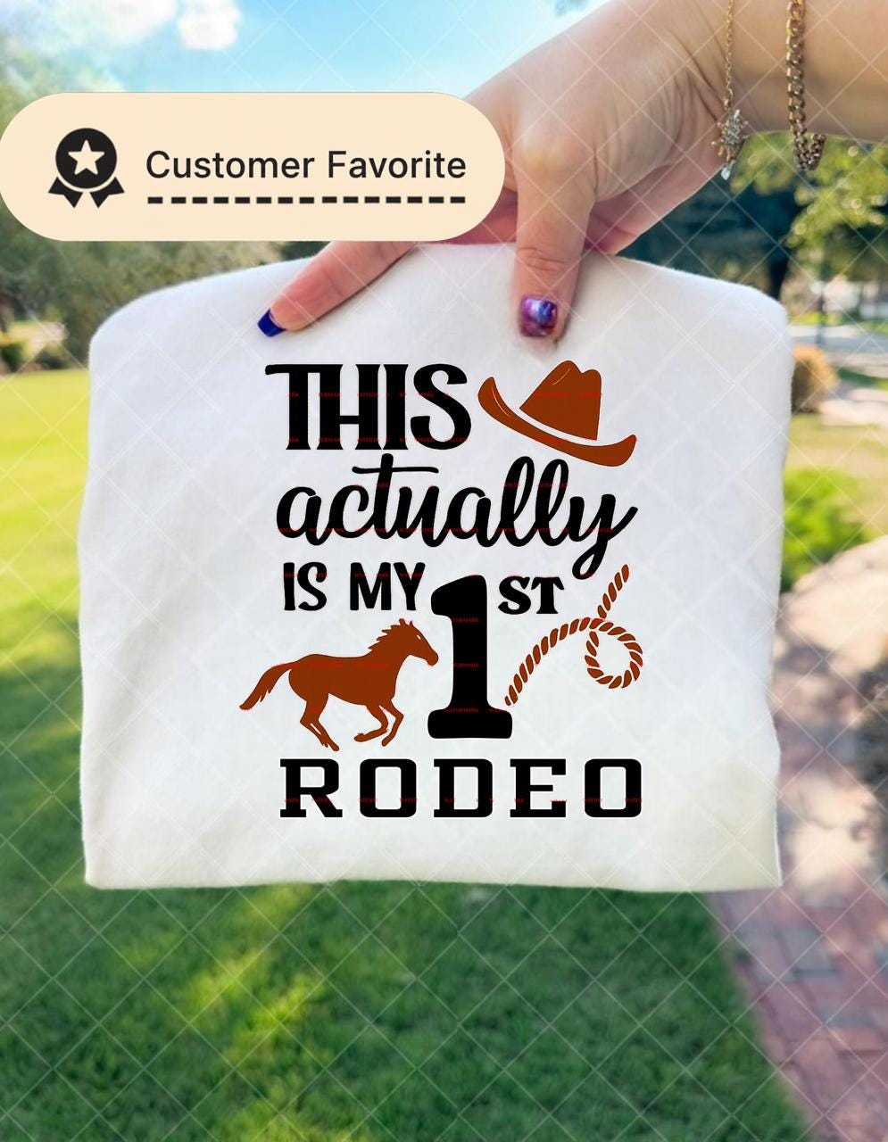 This Actually Is My 1st Rodeo PNG, First Birthday Cowboy Shirt Design, Western Baby Boy Girl 1st Rodeo Outfit, Farm Rodeo Party Sublimation