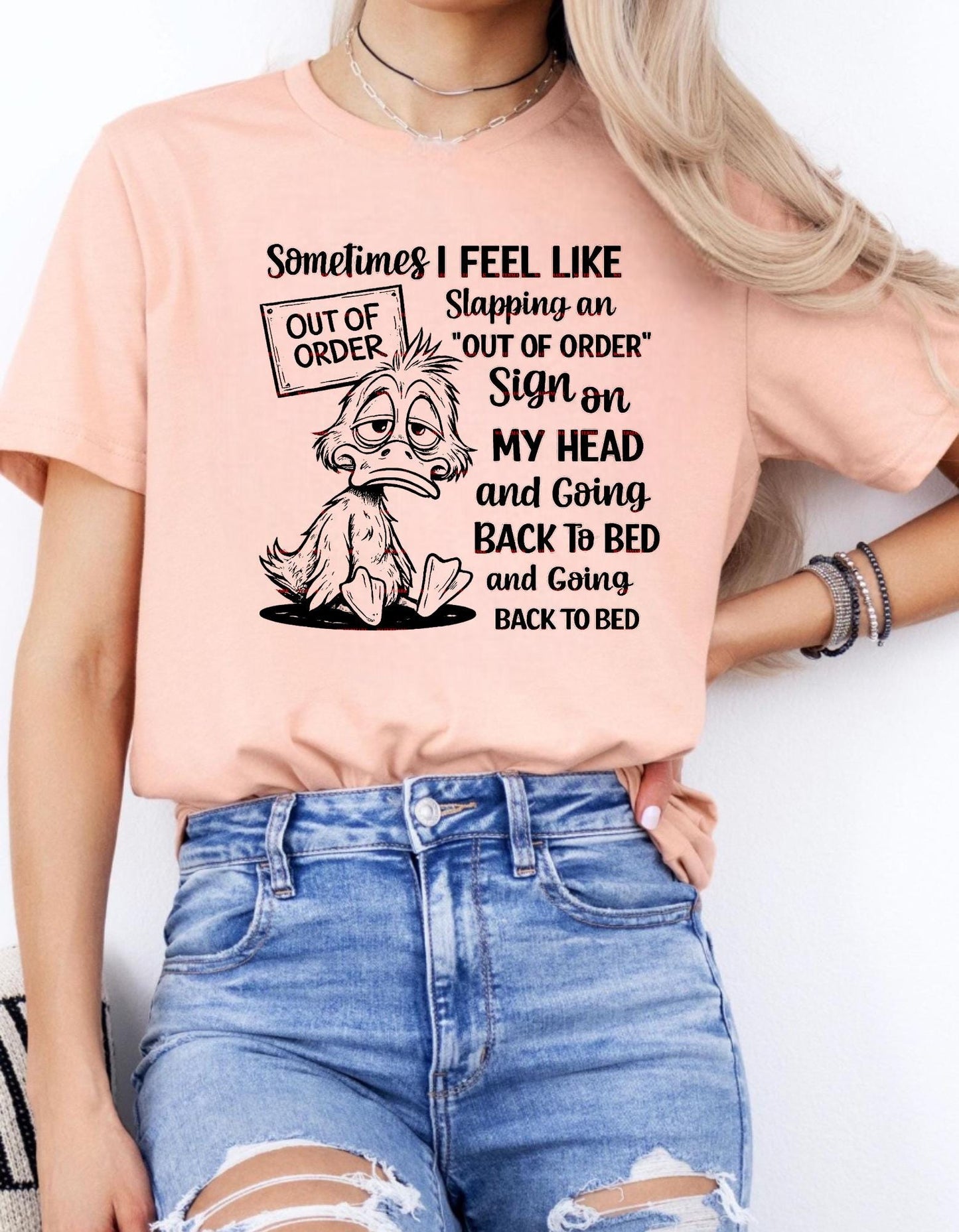 Out of Order Funny Shirt Png, Sometimes I Feel Like Going Back to Bed Tee, Sarcastic Introvert Humor Quote Shirt, Relatable Tired Mom png