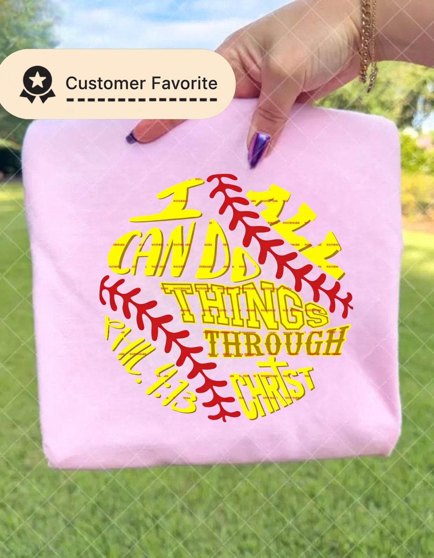 Philippians 4:13 Christian Softball Player Tee, Faith Sports Mom Game Day Shirt,I Can Do All Things Through Christ Softball Shirt Png
