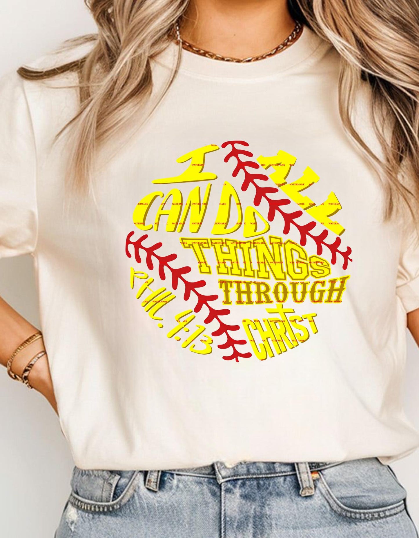 Philippians 4:13 Christian Softball Player Tee, Faith Sports Mom Game Day Shirt,I Can Do All Things Through Christ Softball Shirt Png