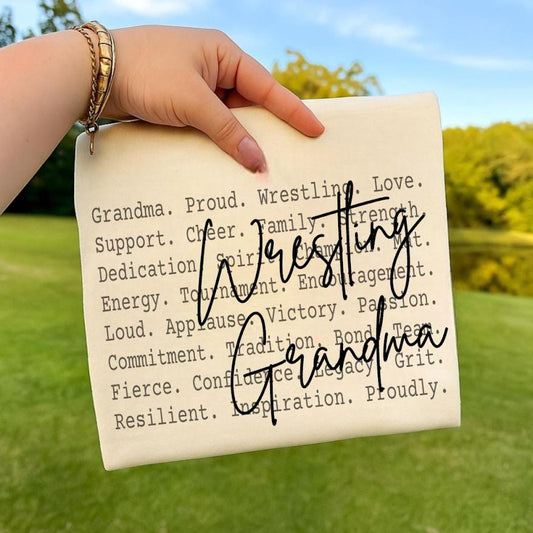 Wrestling Grandma Shirt png file, Sports Grandma Quote Design, Gift for Wrestling Grandma