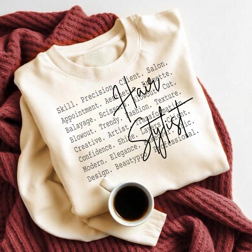 Hair Stylist PNG, Salon Life Sublimation Design, Beauty Professional Shirt Graphic Digital Download Print File, Hair dresser Vibes png