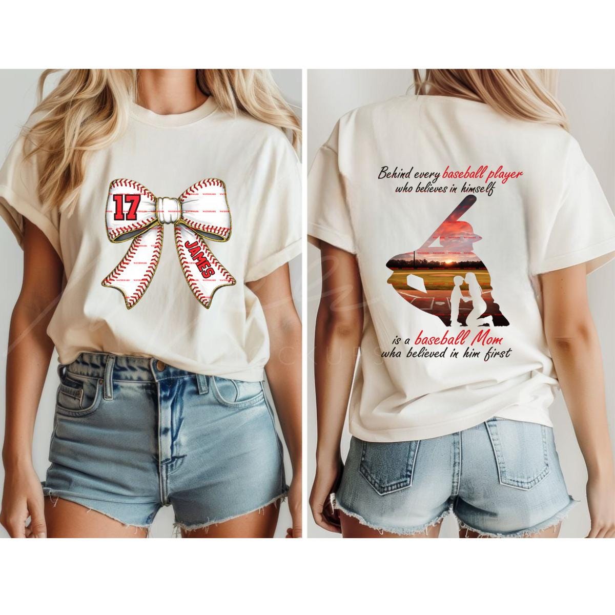 Proud Baseball Mom Quote,Personalized Design, Custom Baseball Bow Shirt PNG,Baseball Mom Shirt Png, Game Day Mom Digital Download