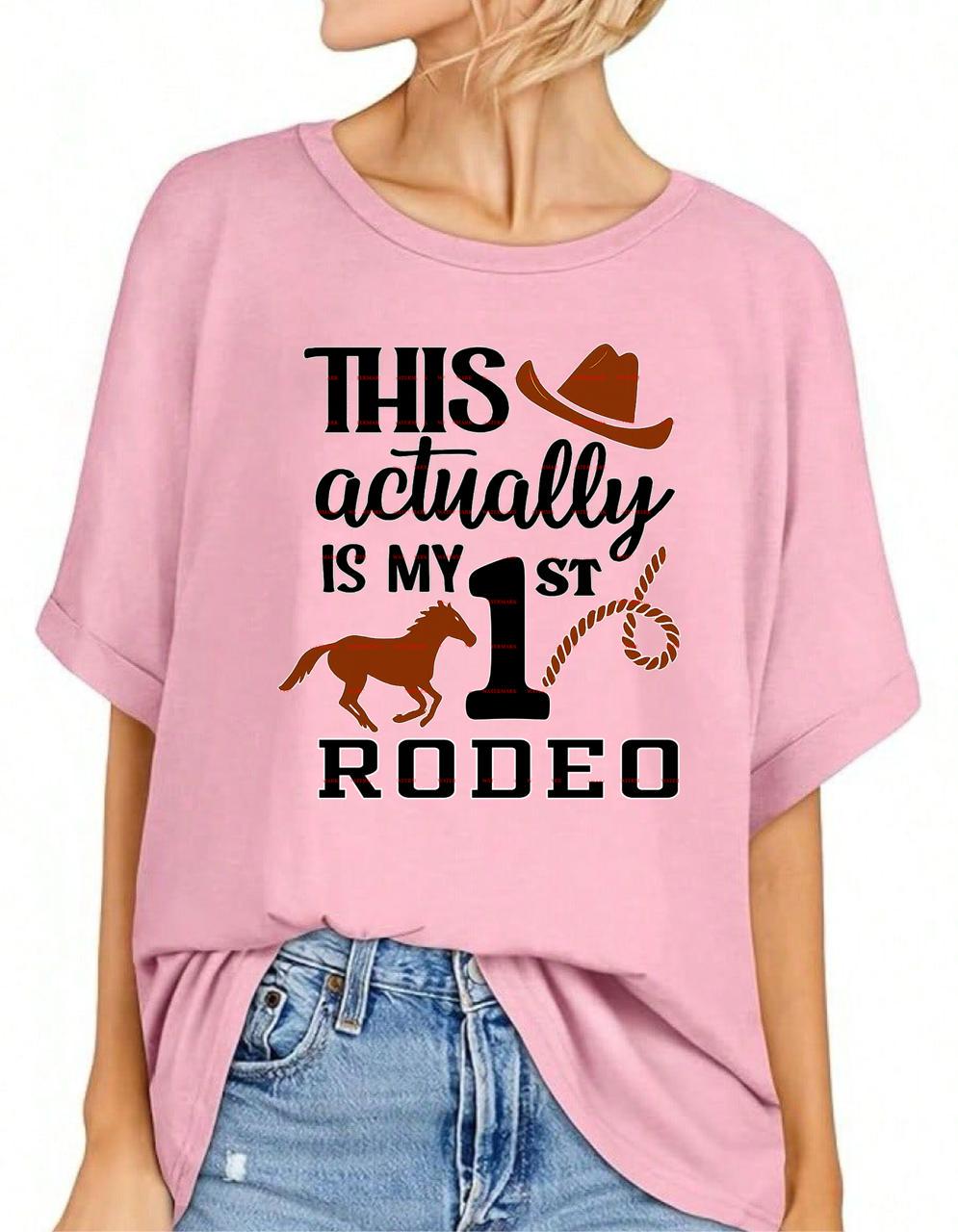 This Actually Is My 1st Rodeo PNG, First Birthday Cowboy Shirt Design, Western Baby Boy Girl 1st Rodeo Outfit, Farm Rodeo Party Sublimation