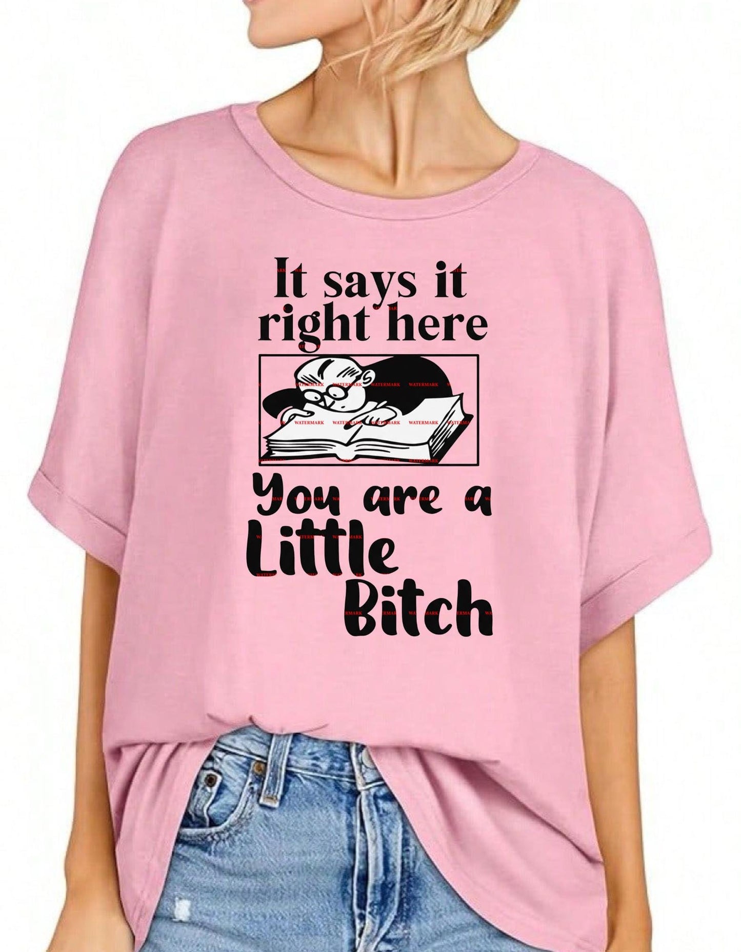 It Says It Right Here you are a bitch Funny Sarcastic PNG Design, Dark Humor Quote Shirt Graphic, Adult Humor Sublimation Digital Download