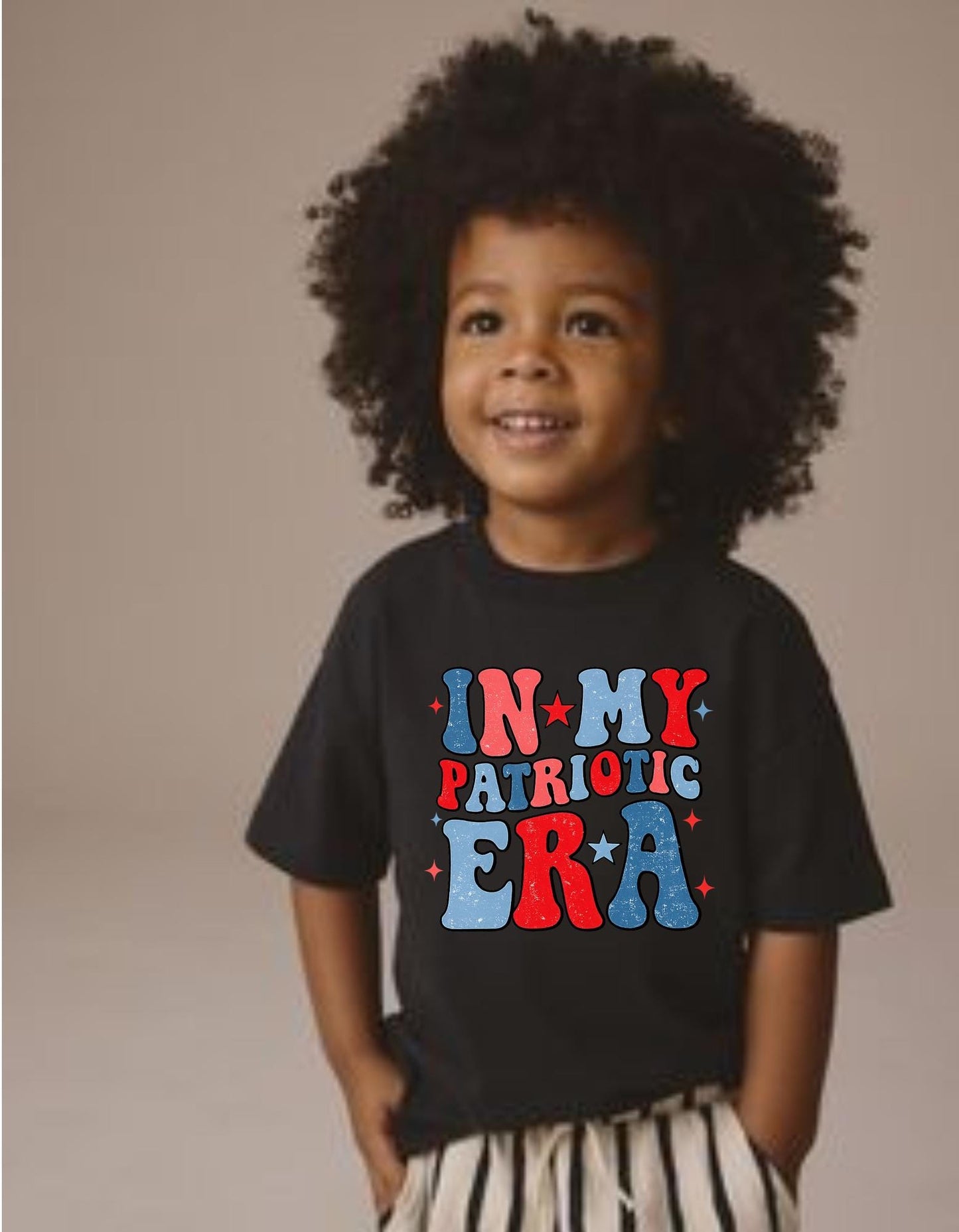 In My Patriotic Era Shirt Png file, 4th of July Retro Graphic Tee, USA Independence Day Red White Blue Shirt, America Patriotic Outfit