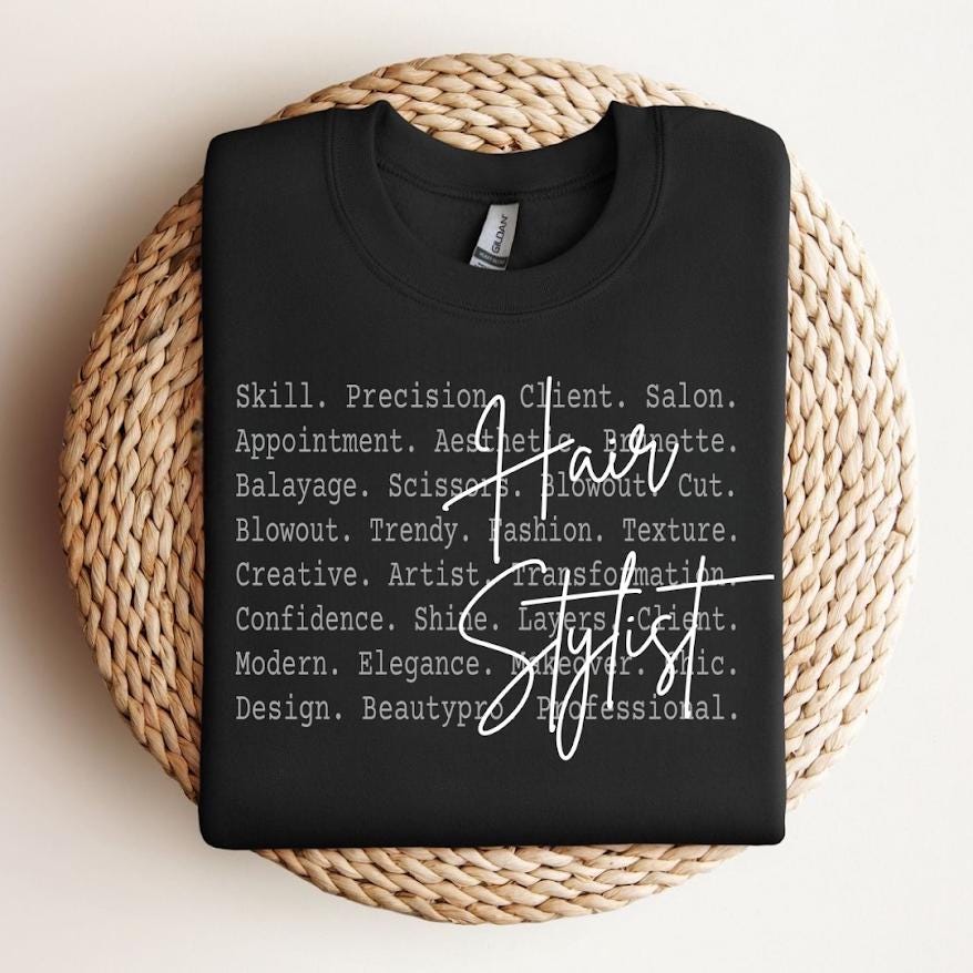 Hair Stylist PNG, Salon Life Sublimation Design, Beauty Professional Shirt Graphic Digital Download Print File, Hair dresser Vibes png
