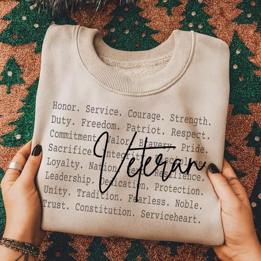 Veteran PNG Design, Proud Military Veteran Sublimation File, Patriotic USA Service Member Shirt Graphic