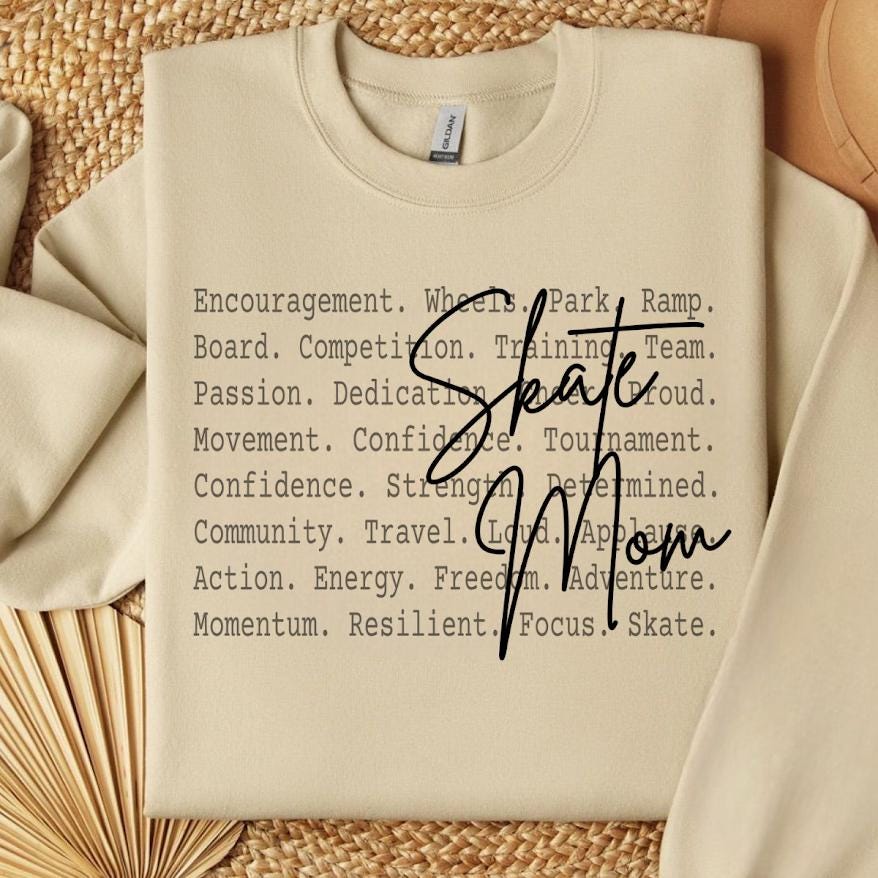 Skate Mom PNG Design, Proud Skater Parent Sublimation Graphic, Skateboarding Family Shirt Digital Download Print File, Mom life png