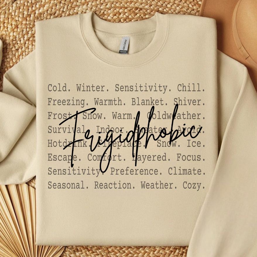 Frigidphobic PNG Sublimation Design, Digital Download Shirt,Quote Funny Graphic Gift, Anti Winter png