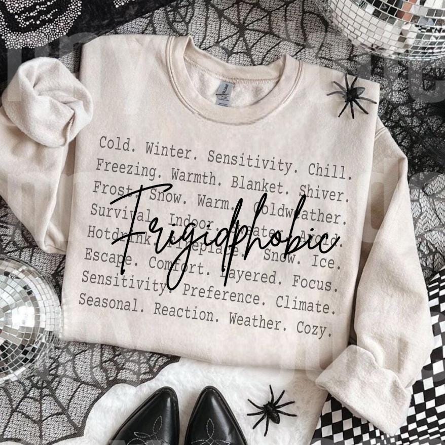 Frigidphobic PNG Sublimation Design, Digital Download Shirt,Quote Funny Graphic Gift, Anti Winter png