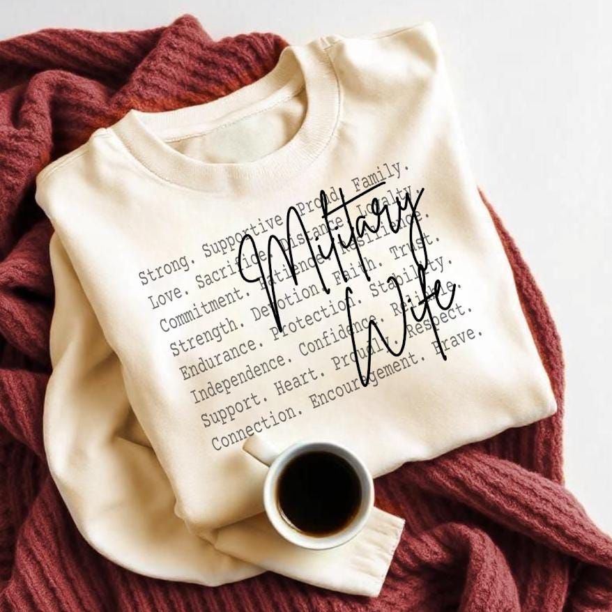 Military Wife PNG Design, Proud Army Navy Spouse Sublimation Graphic, Patriotic Wife Shirt Digital Download Print File, Army Mom, Army wife