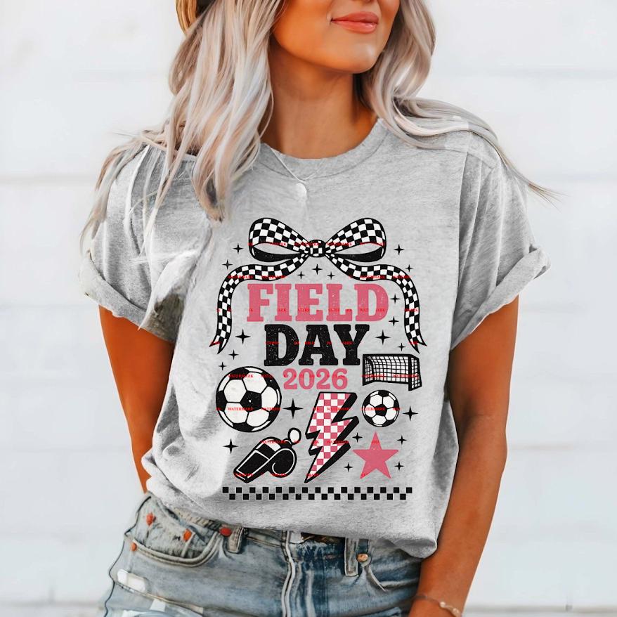 School Sports Day Shirt Design, Teacher Student Game Day Tee,Elementary School Event Graphic,Field Day 2026 Png