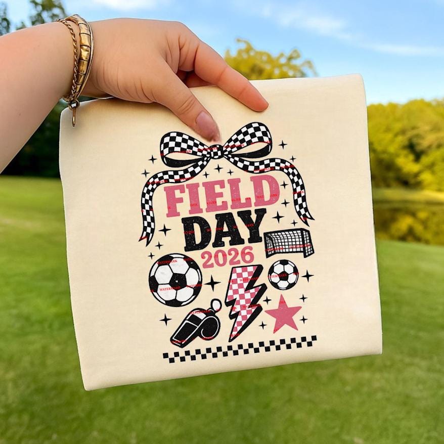School Sports Day Shirt Design, Teacher Student Game Day Tee,Elementary School Event Graphic,Field Day 2026 Png